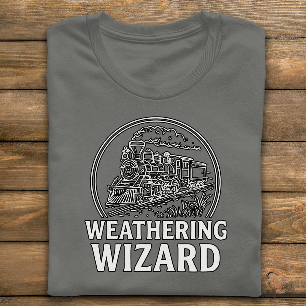 Weathering Wizard T-Shirt, Steam Train Tee, Railroad, Vintage Train Shirt, Train Lover Gift, Comfort Colors, Unisex T-Shirt, Gift For Men