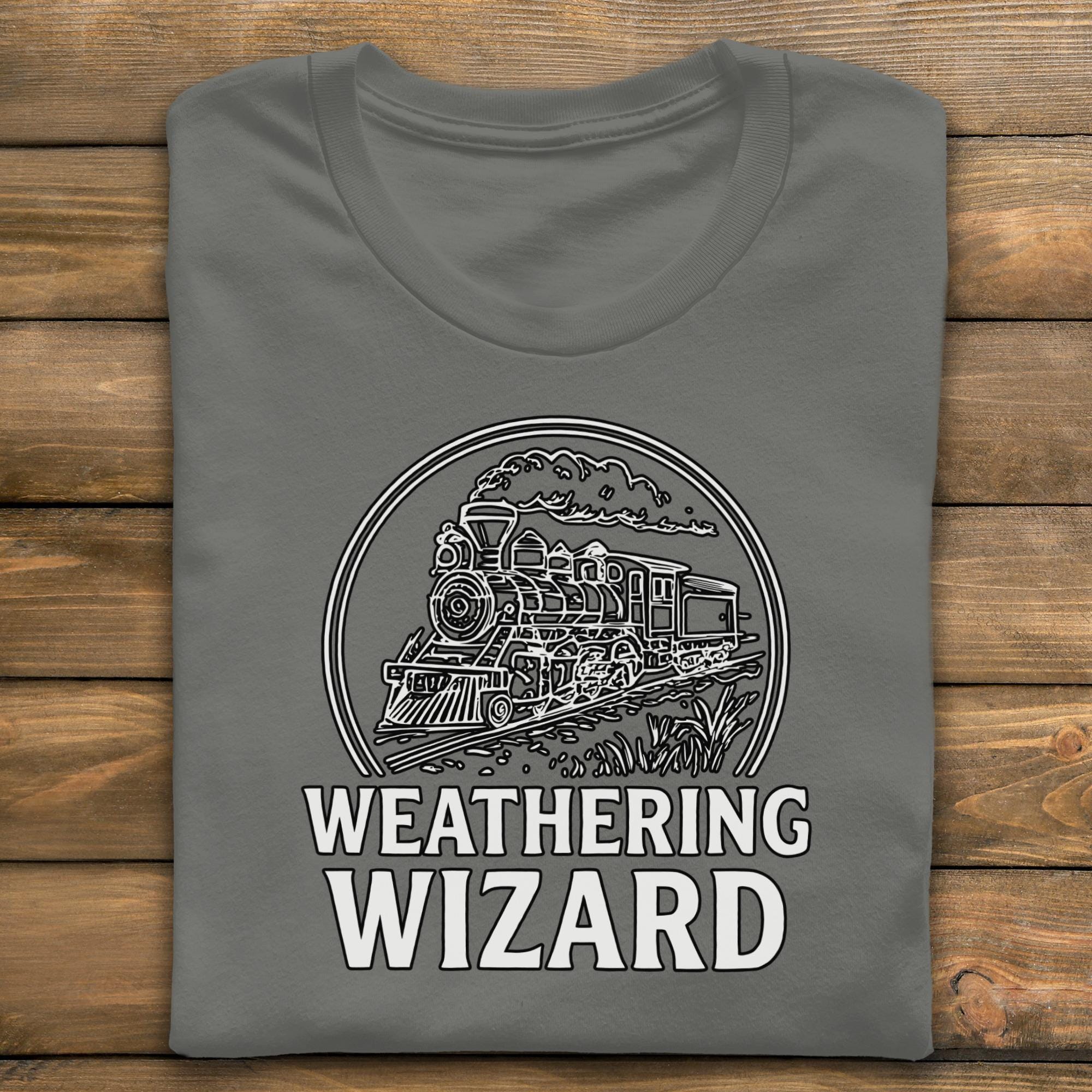 Weathering Wizard T-Shirt, Steam Train Tee, Railroad, Vintage Train Shirt, Train Lover Gift, Comfort Colors, Unisex T-Shirt, Gift For Men