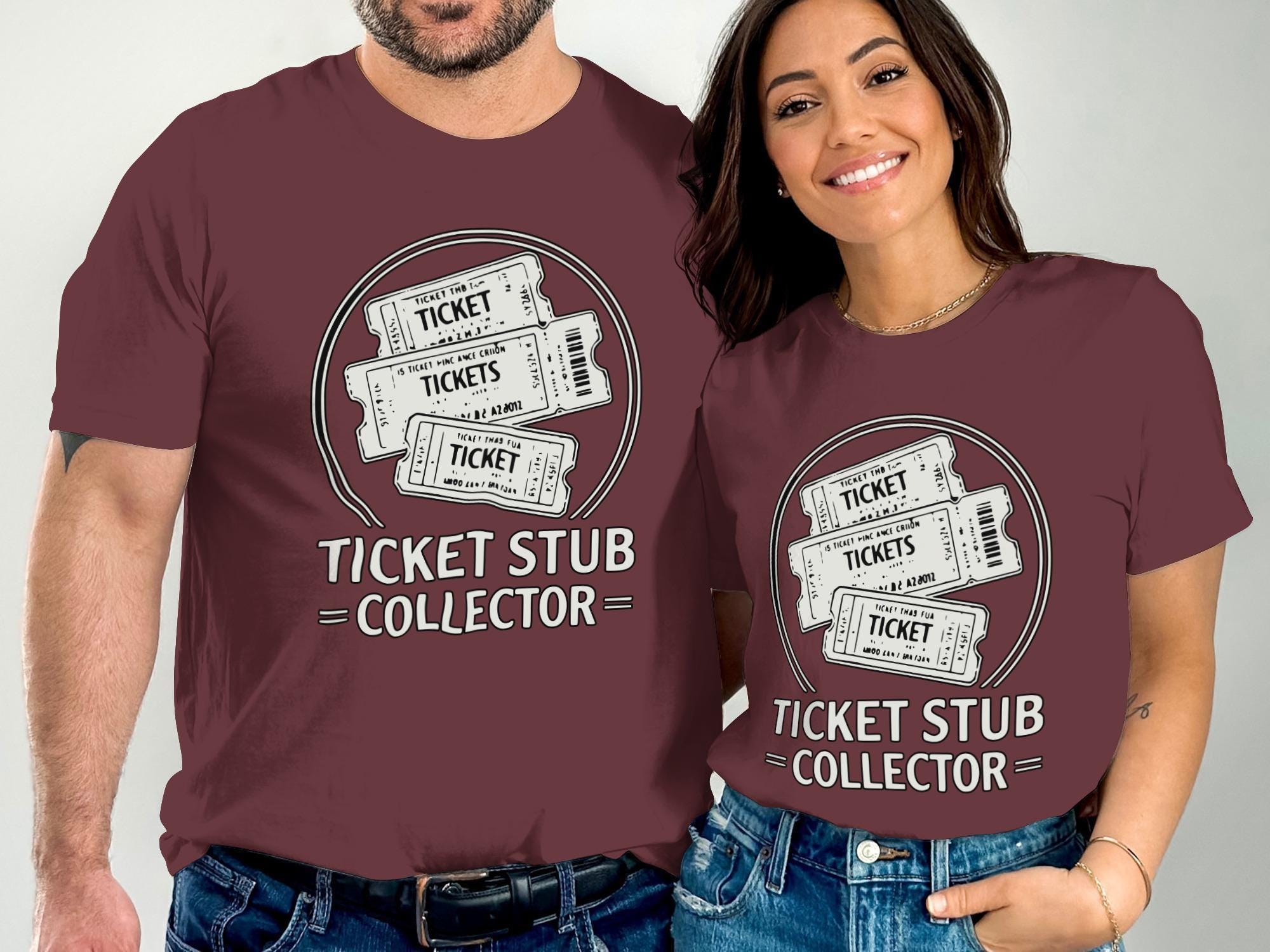 Ticket Stub Collector T-Shirt, Ticket Collector Tee, Collectible Tickets Shirt, Vintage Tickets Design, Comfort Colors Shirt, Ticket Gifts