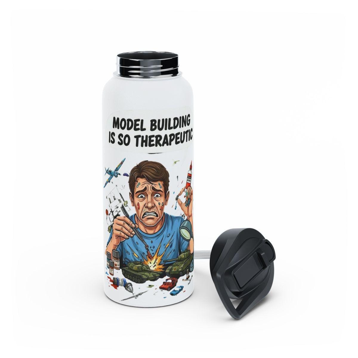 Model Building Therapeutic Mug, Hobbyist Gift, Model Kit Mug, Scale Model Mug, Funny Modeler Mug, Tank Model Mug, Airplane Model Mug