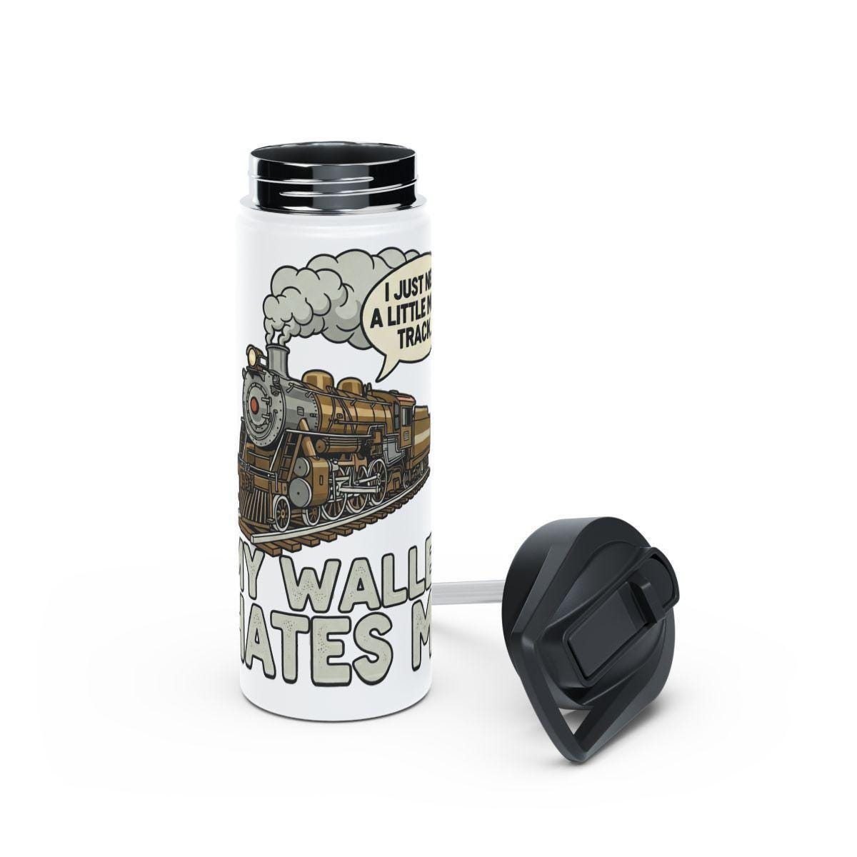 Train Mug, Train Lover Gift, More Track Mug, Funny Train Quote Mug, My Wallet Hates Me, Model Train Collector Mug, Train Hobbyist Mug