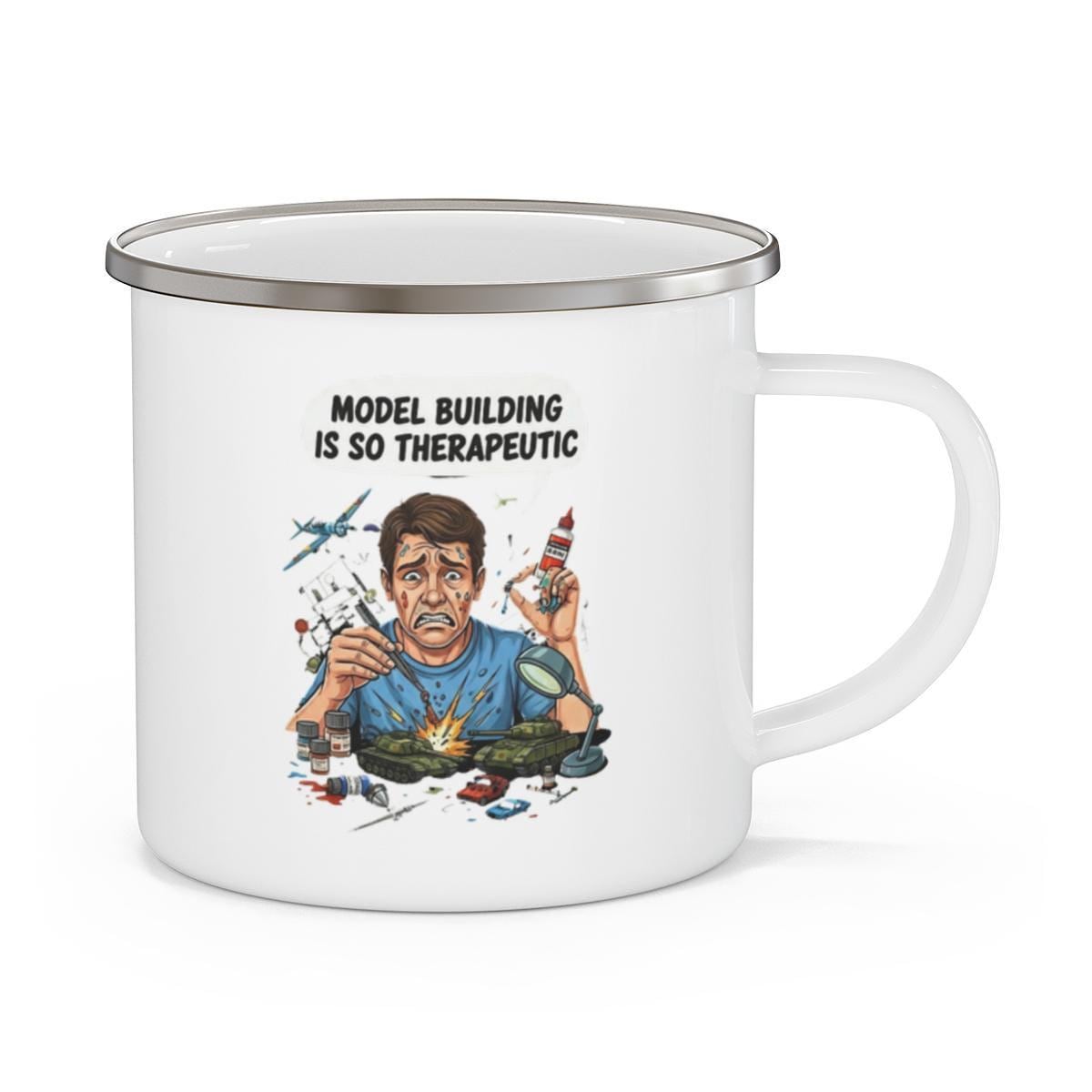 Model Building Therapeutic Mug, Hobbyist Gift, Model Kit Mug, Scale Model Mug, Funny Modeler Mug, Tank Model Mug, Airplane Model Mug
