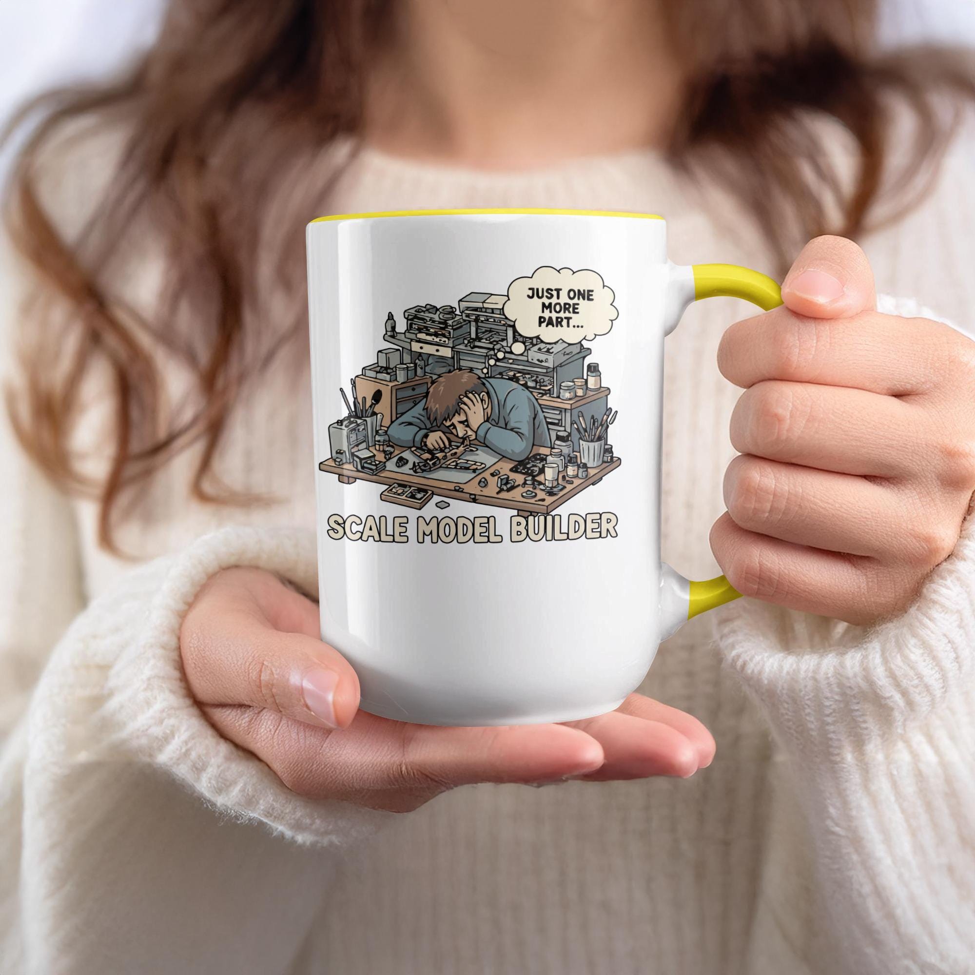 Scale Model Builder Mug, Just One More Part, Modeler Gift, Hobby Mug, Model Making Mug, Scale Modeling, Hobbyist Mug, Model Kit Mug