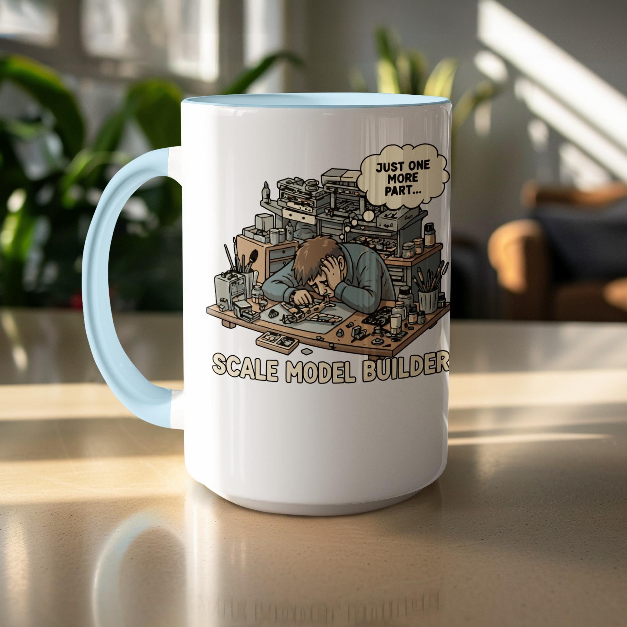 Scale Model Builder Mug, Just One More Part, Modeler Gift, Hobby Mug, Model Making Mug, Scale Modeling, Hobbyist Mug, Model Kit Mug