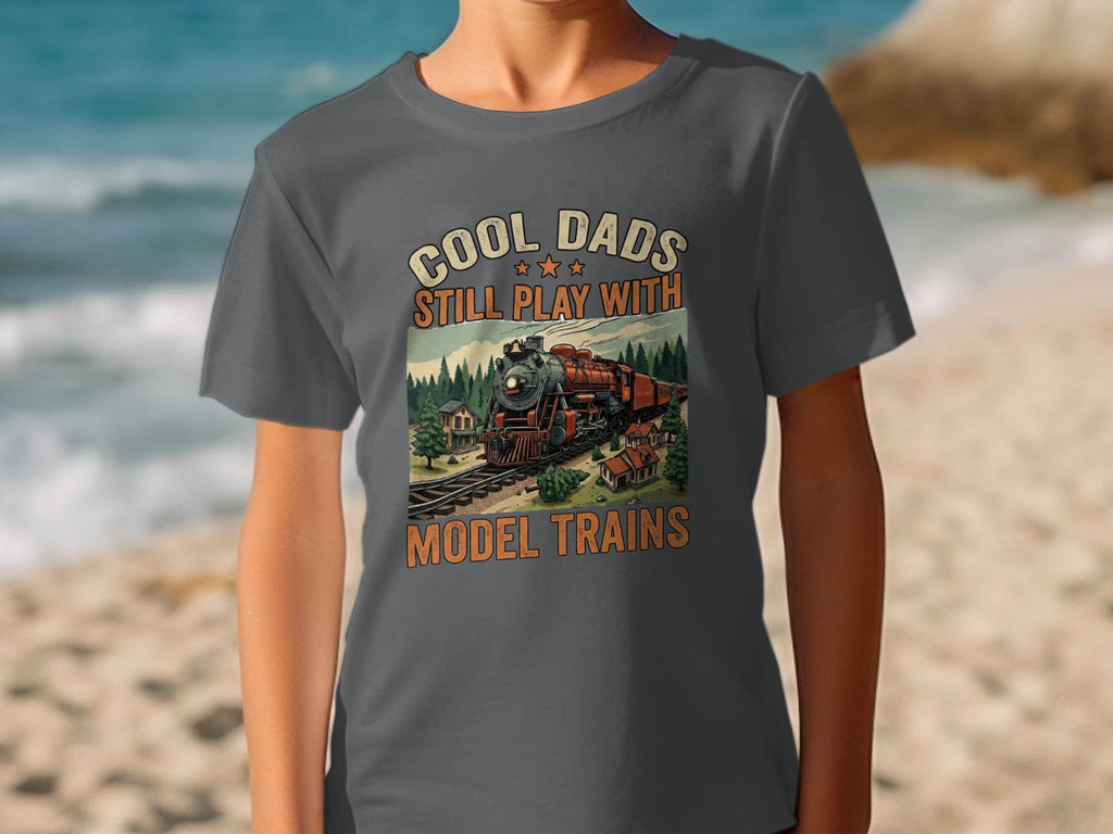 Cool Dads Model Trains T-Shirt, Train Lover Shirt, Locomotive T-Shirt, Gift for Model Train Dad, Comfort Colors Tee, Father's Day Gift