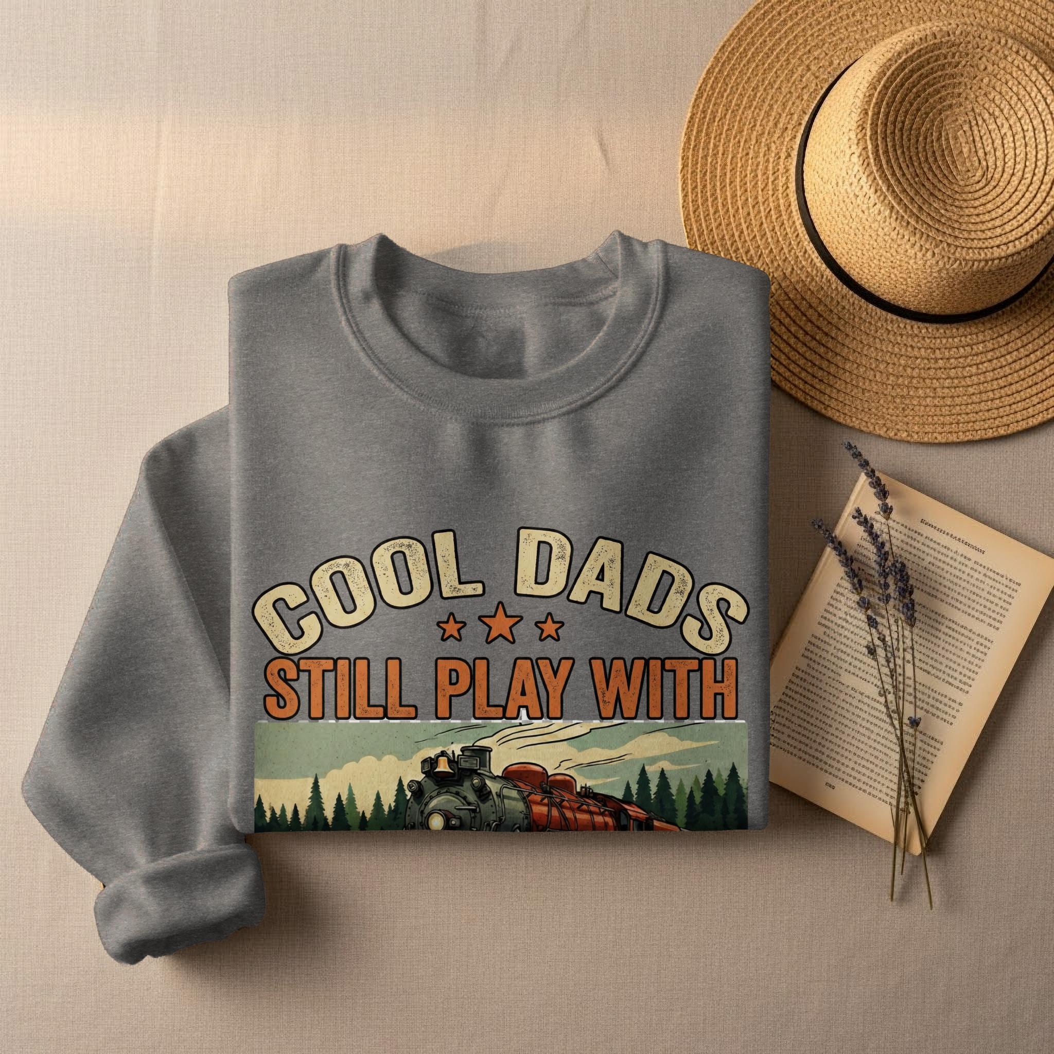 Cool Dads Model Trains T-Shirt, Train Lover Shirt, Locomotive T-Shirt, Gift for Model Train Dad, Comfort Colors Tee, Father's Day Gift