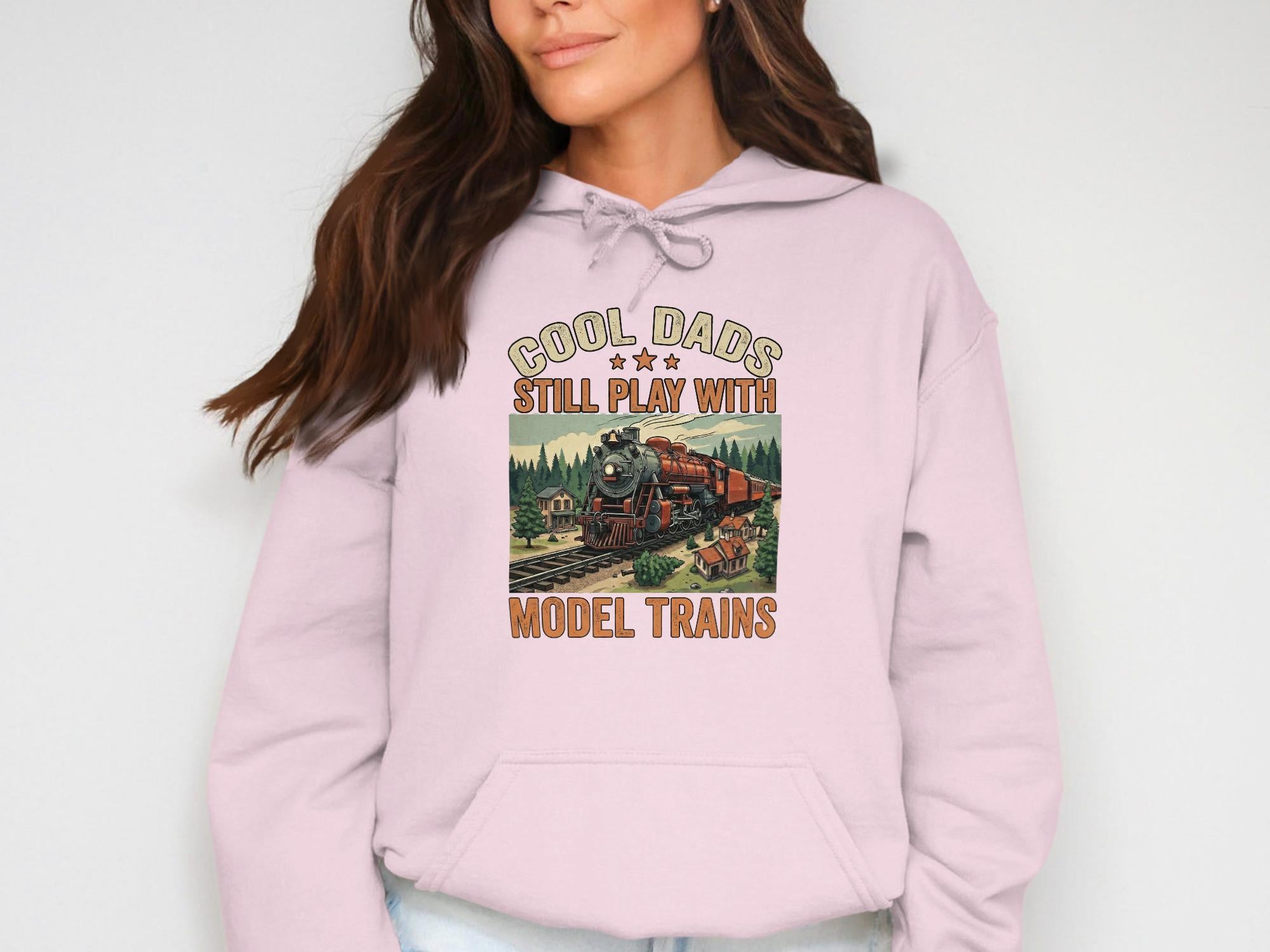 Cool Dads Model Trains T-Shirt, Train Lover Shirt, Locomotive T-Shirt, Gift for Model Train Dad, Comfort Colors Tee, Father's Day Gift