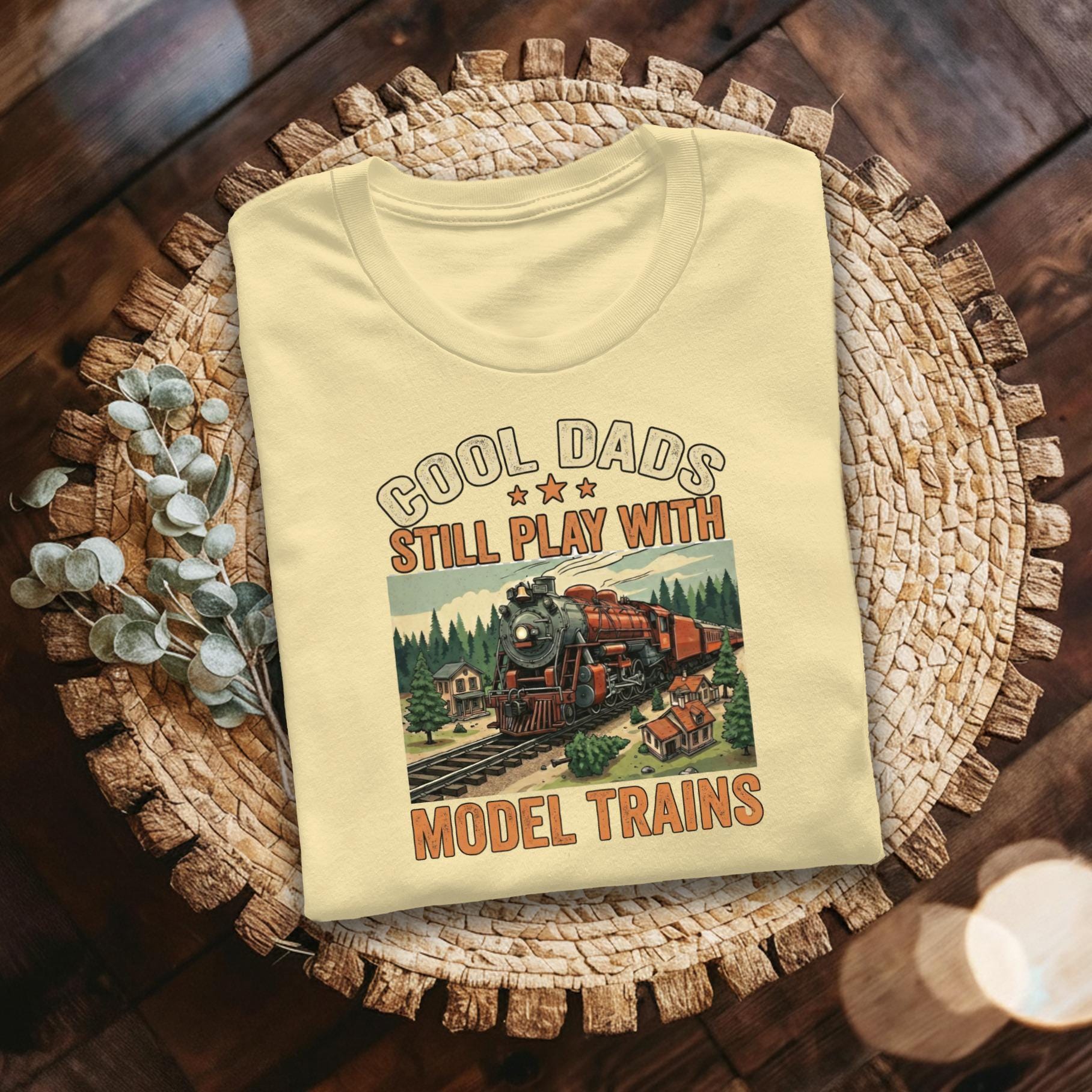 Cool Dads Model Trains T-Shirt, Train Lover Shirt, Locomotive T-Shirt, Gift for Model Train Dad, Comfort Colors Tee, Father's Day Gift