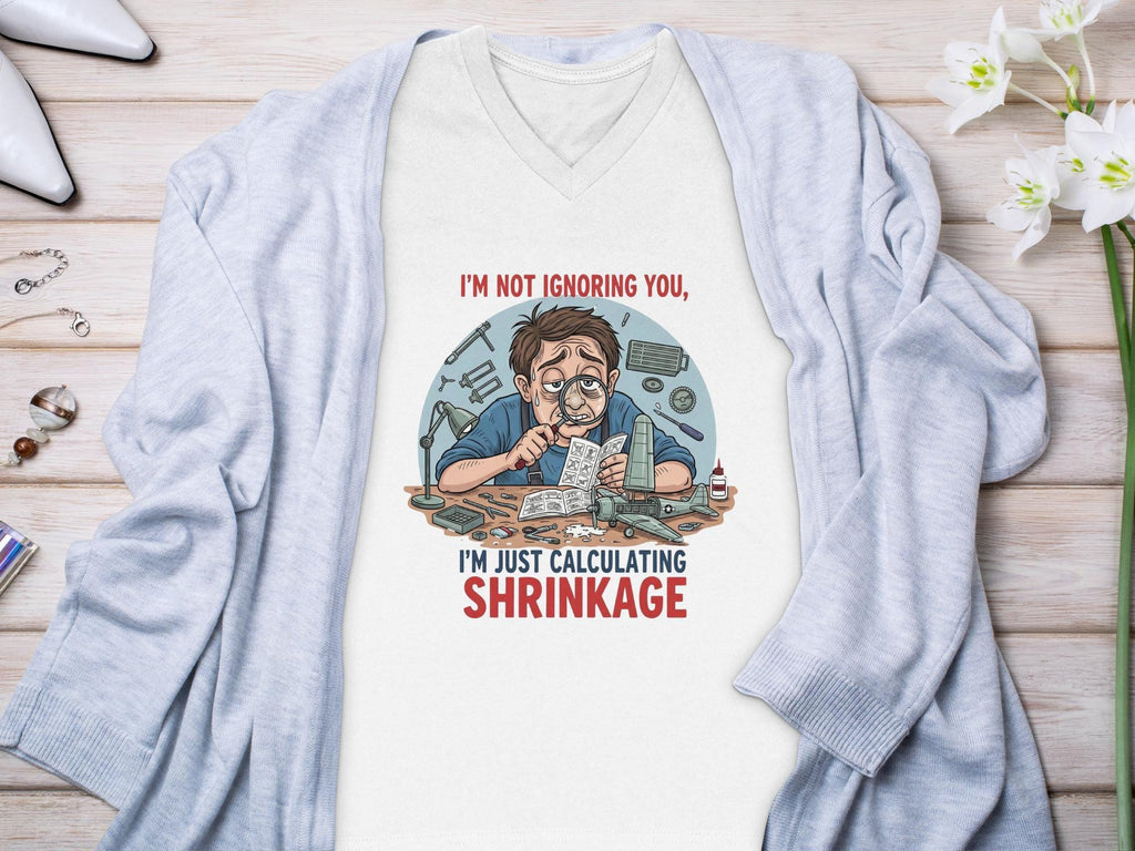 Calculating Shrinkage T-Shirt, Hobby TShirt, Model Building Tee, Funny Model Maker Shirt, Comfort Colors Tee, Gift For Modeler