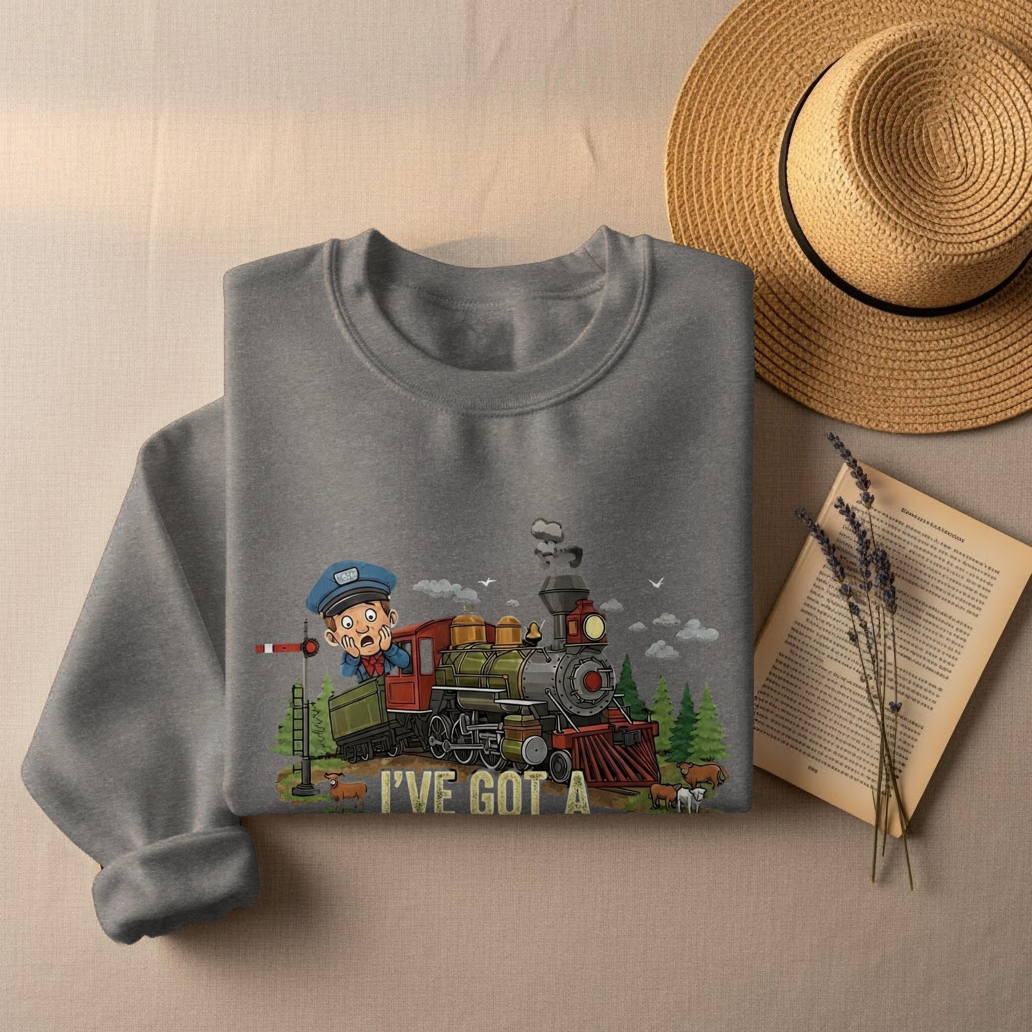 One Track Mind T-Shirt, Funny Train Tee, Railroad Humor Shirt, Comfort Colors Tee, Locomotive Gift, Steam Train Fan Shirt, Off The Rails