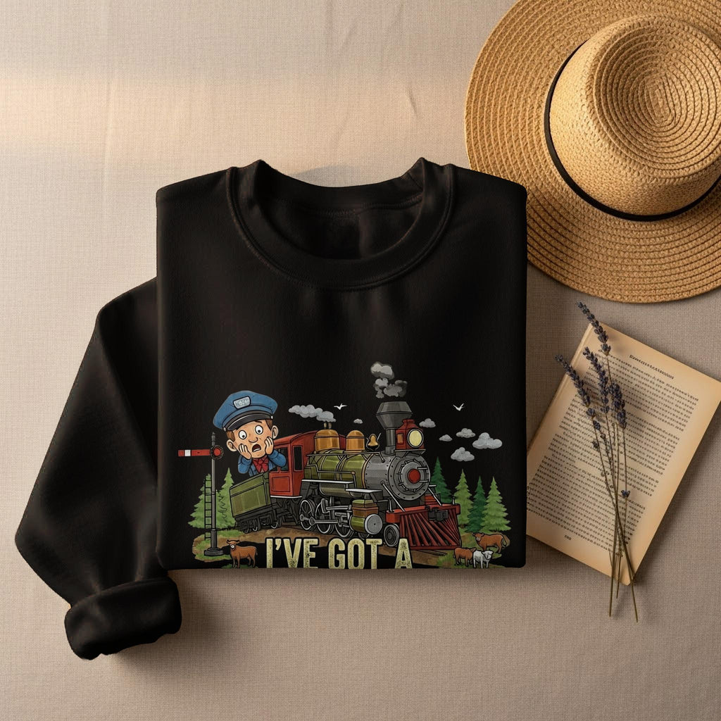 One Track Mind T-Shirt, Funny Train Tee, Railroad Humor Shirt, Comfort Colors Tee, Locomotive Gift, Steam Train Fan Shirt, Off The Rails