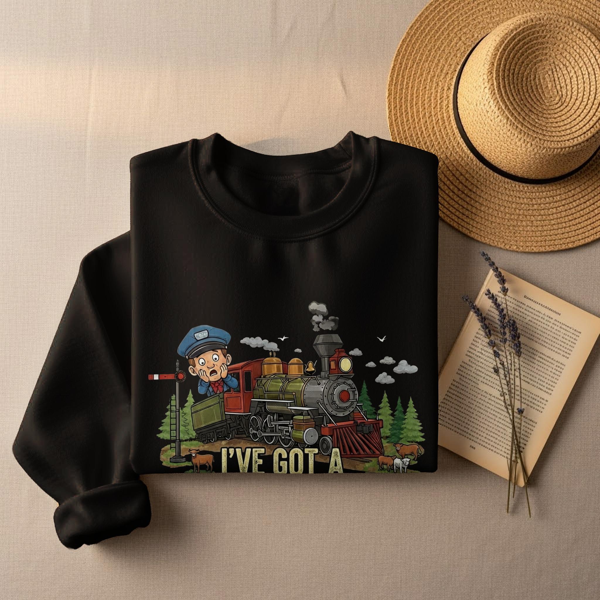 One Track Mind T-Shirt, Funny Train Tee, Railroad Humor Shirt, Comfort Colors Tee, Locomotive Gift, Steam Train Fan Shirt, Off The Rails