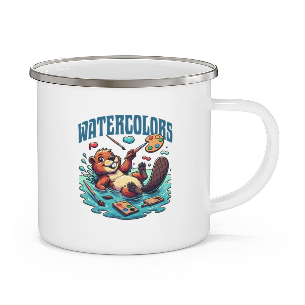 Cute Beaver Watercolor Painting Mug, Art Lover Gift Idea, Fun Animal Illustration Cup, Creative Artist Present, Unique Coffee Mug