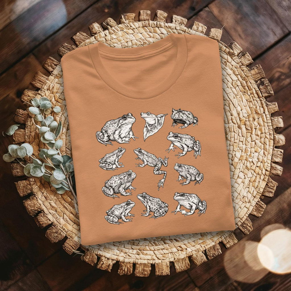 Frog T-Shirt, Wildlife Art Tee, Herpetology Gift