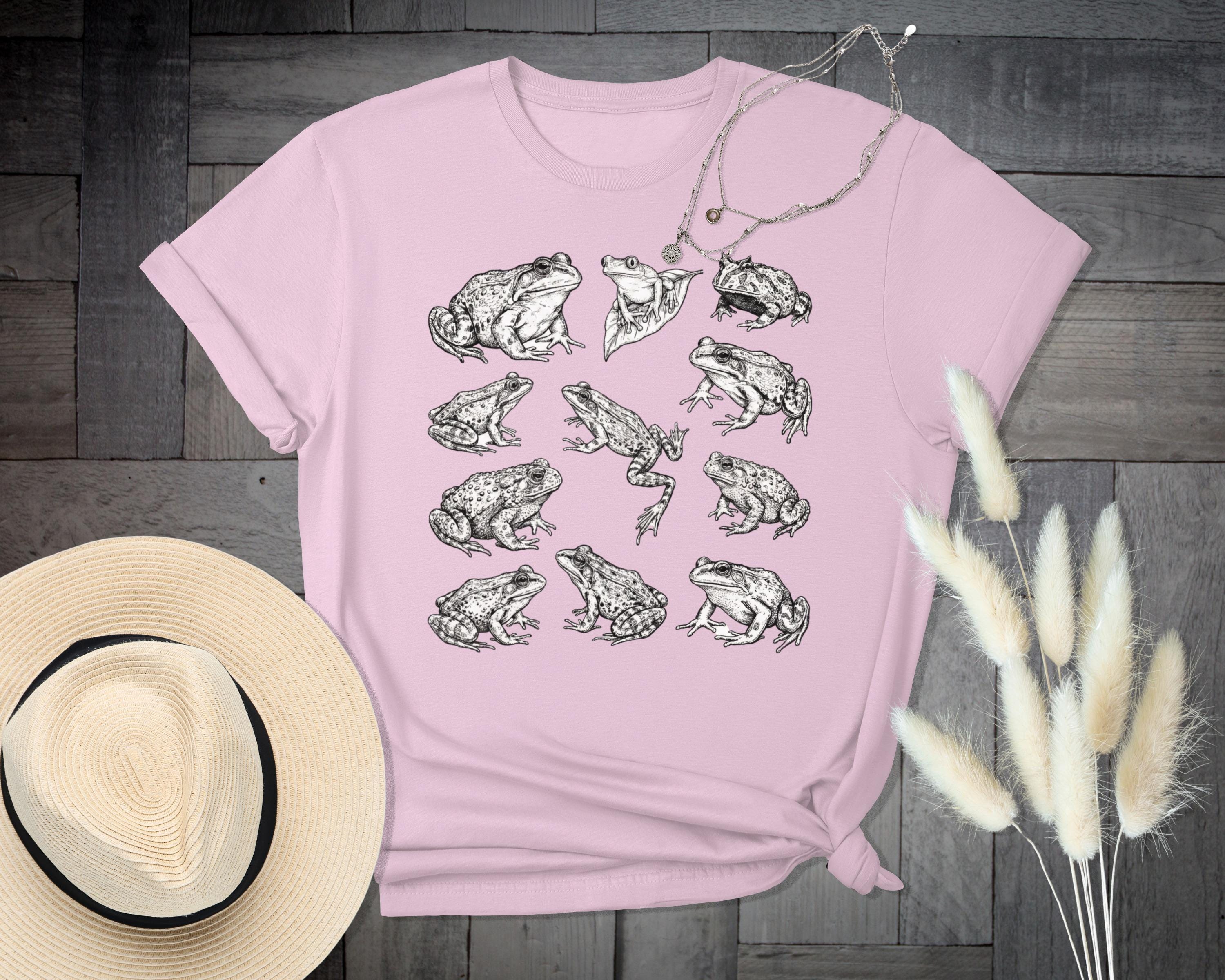 Frog T-Shirt, Wildlife Art Tee, Herpetology Gift