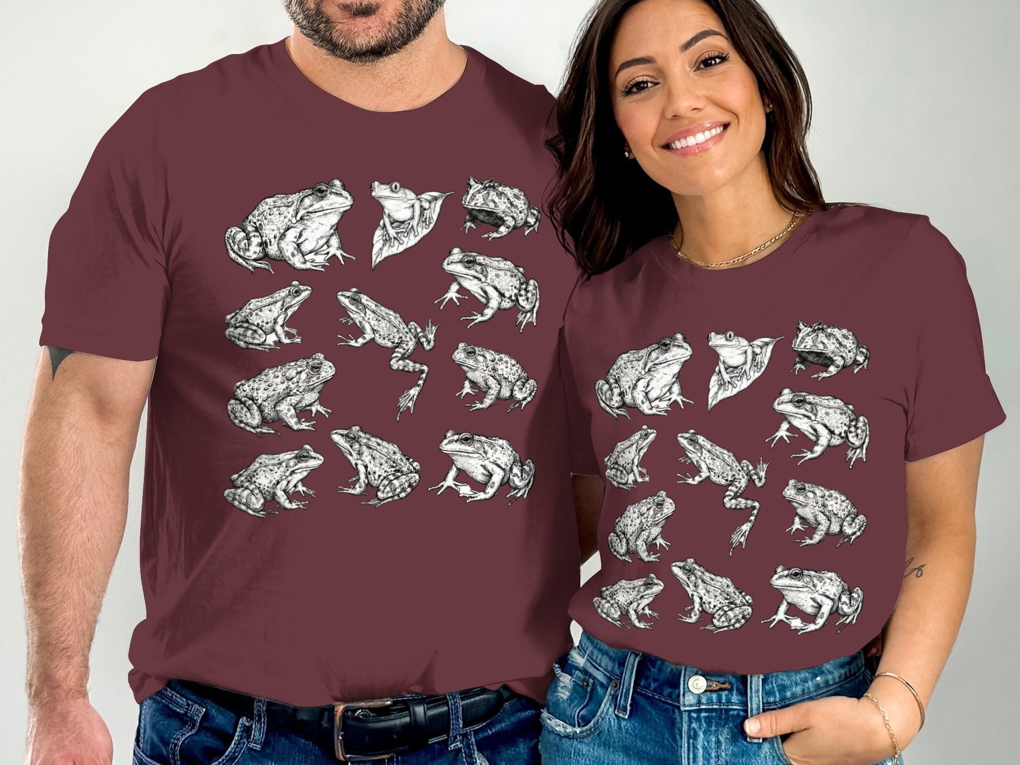 Frog T-Shirt, Wildlife Art Tee, Herpetology Gift