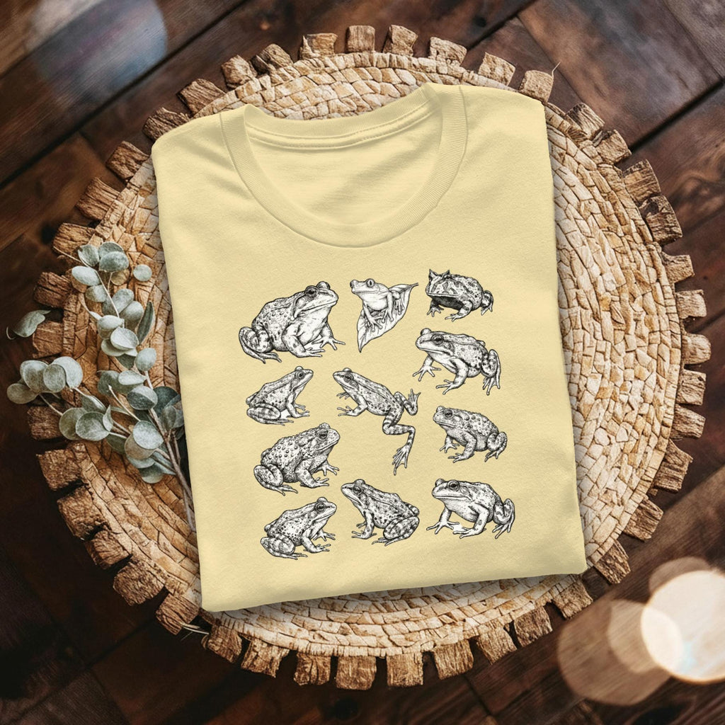 Frog T-Shirt, Wildlife Art Tee, Herpetology Gift