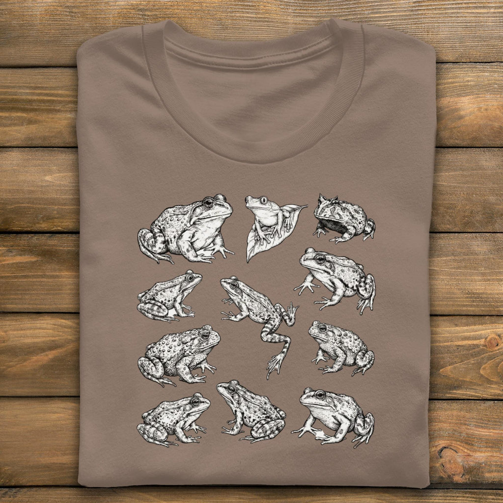 Frog T-Shirt, Wildlife Art Tee, Herpetology Gift