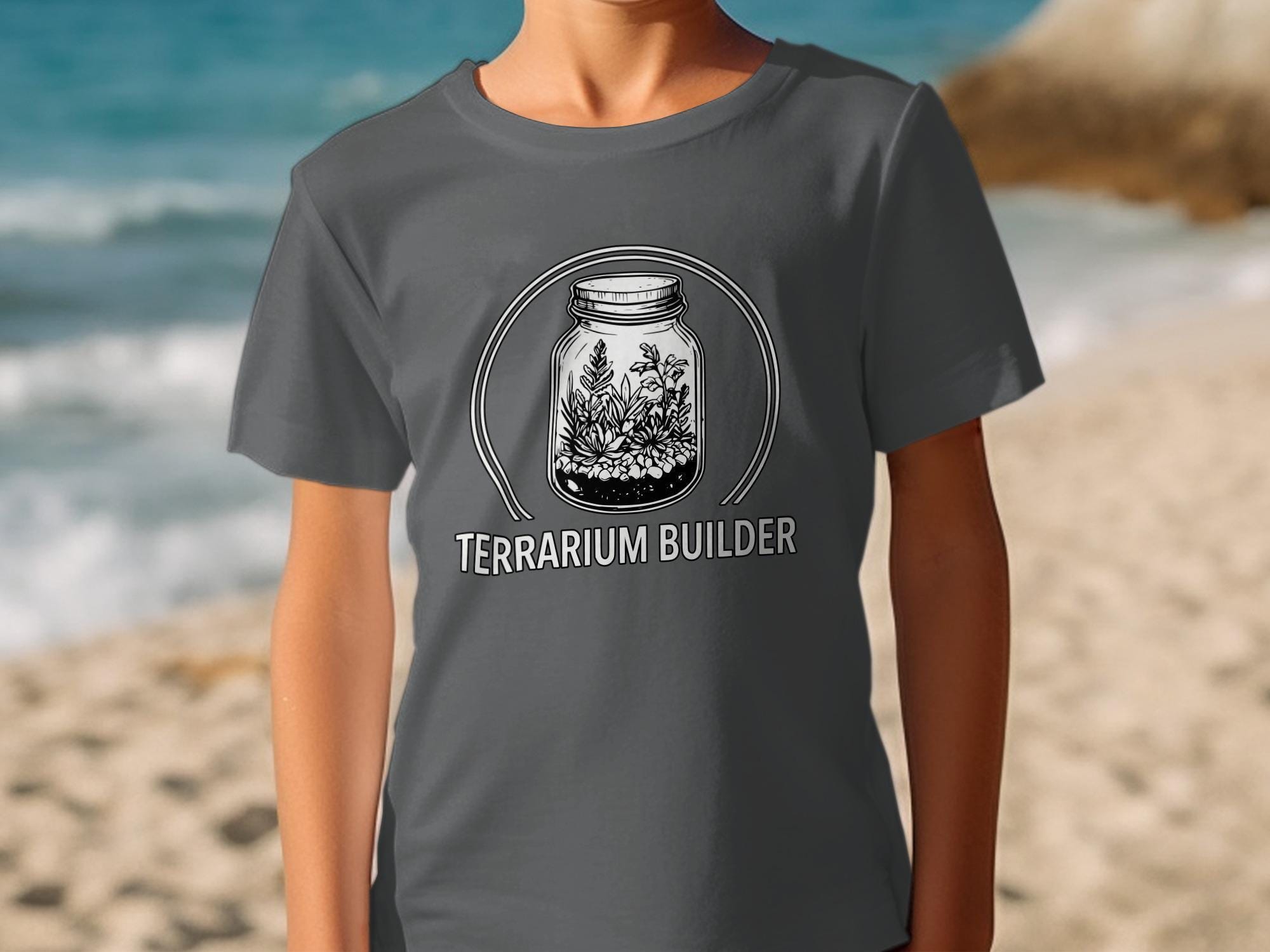 Terrarium Builder T-Shirt, Plant Lover Gift, Botanical Design, Mason Jar Art, Gardener Tee, Comfort Colors Shirt, Houseplant T Shirt