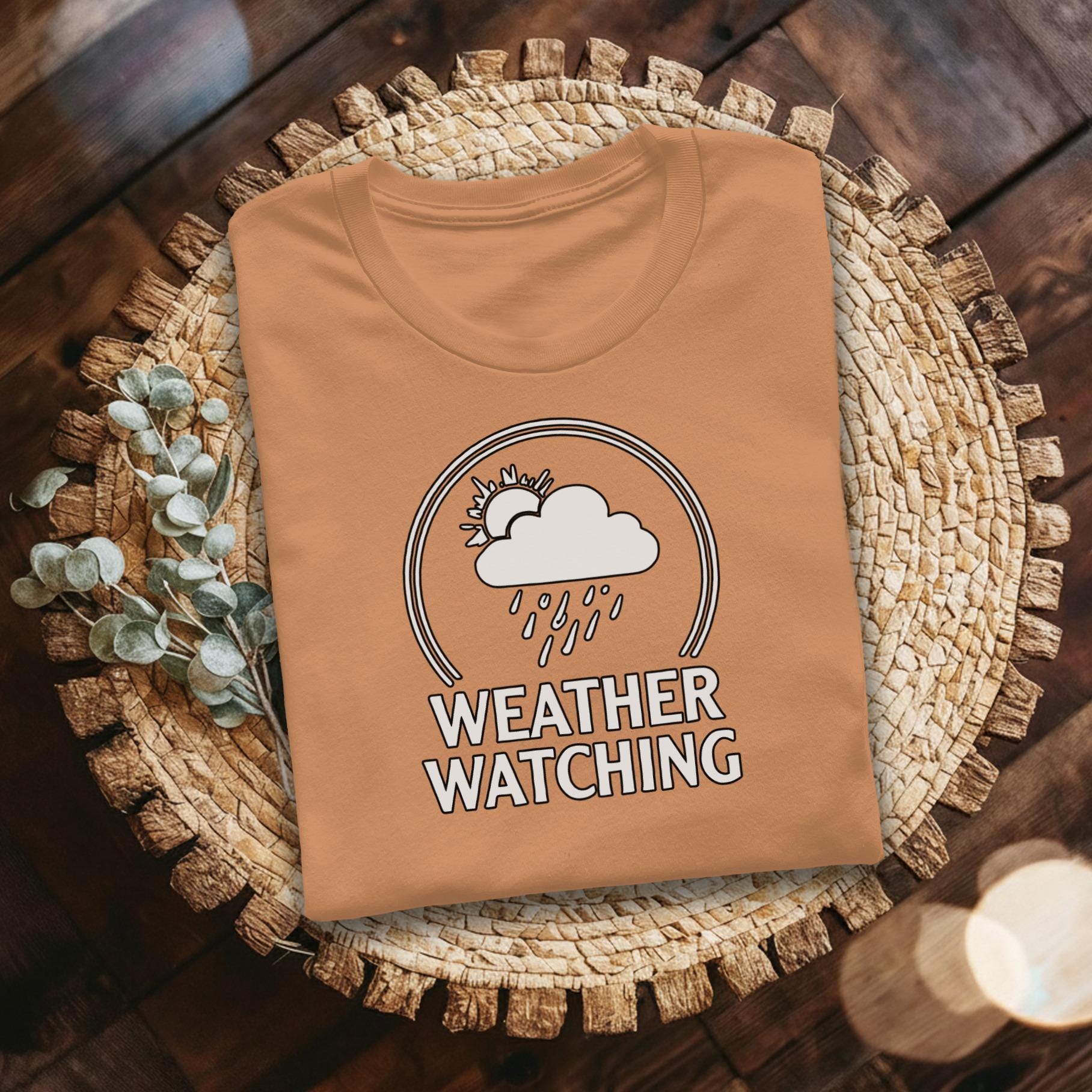Weather Watching T-Shirt, Cloud Rain Sun Tee, Nature Observer Shirt, Weather Fan Gift, Comfort Colors Shirt, Weather Enthusiast, Unisex Top
