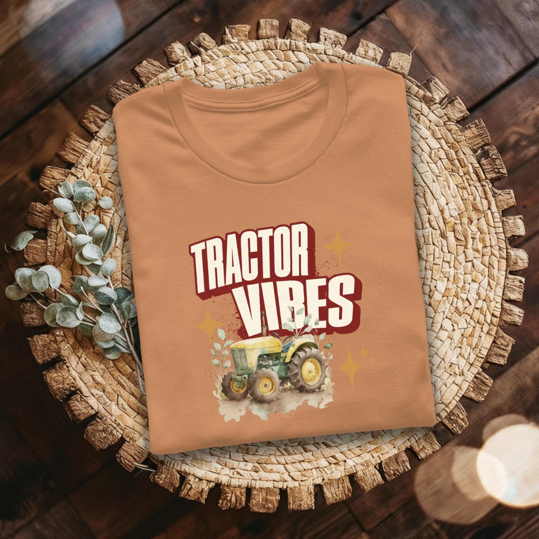 Tractor Vibes T-Shirt, Farm Life Tee, Vintage Tractor, Country Style Shirt, Tractor Lover Gift, Farming Shirt, Rural T-Shirt, Countryside