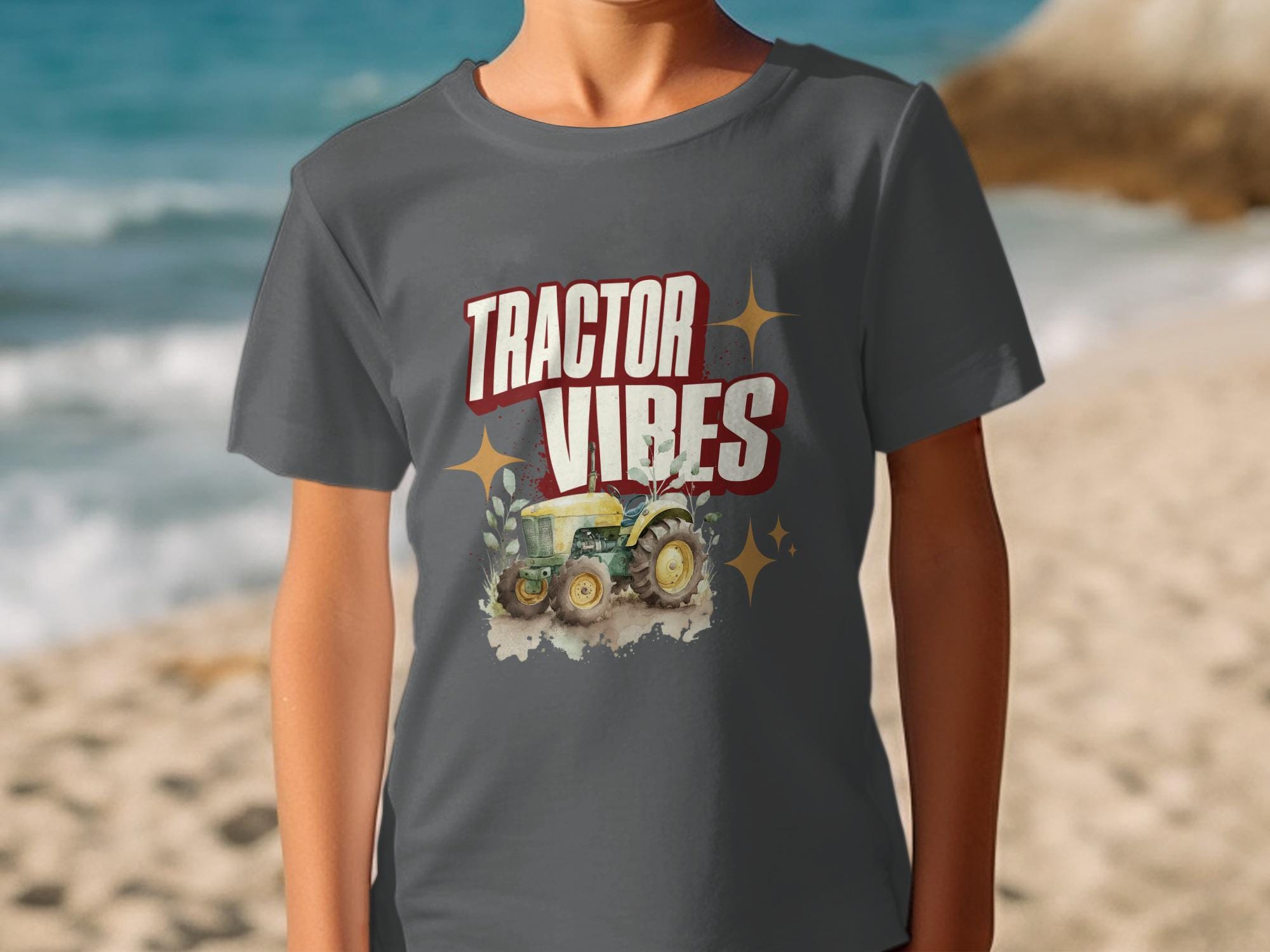 Tractor Vibes T-Shirt, Farm Life Tee, Vintage Tractor, Country Style Shirt, Tractor Lover Gift, Farming Shirt, Rural T-Shirt, Countryside