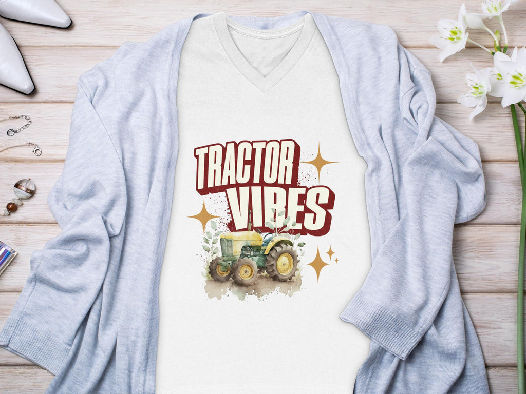 Tractor Vibes T-Shirt, Farm Life Tee, Vintage Tractor, Country Style Shirt, Tractor Lover Gift, Farming Shirt, Rural T-Shirt, Countryside