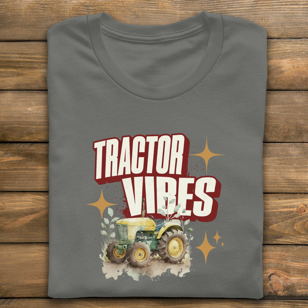 Tractor Vibes T-Shirt, Farm Life Tee, Vintage Tractor, Country Style Shirt, Tractor Lover Gift, Farming Shirt, Rural T-Shirt, Countryside