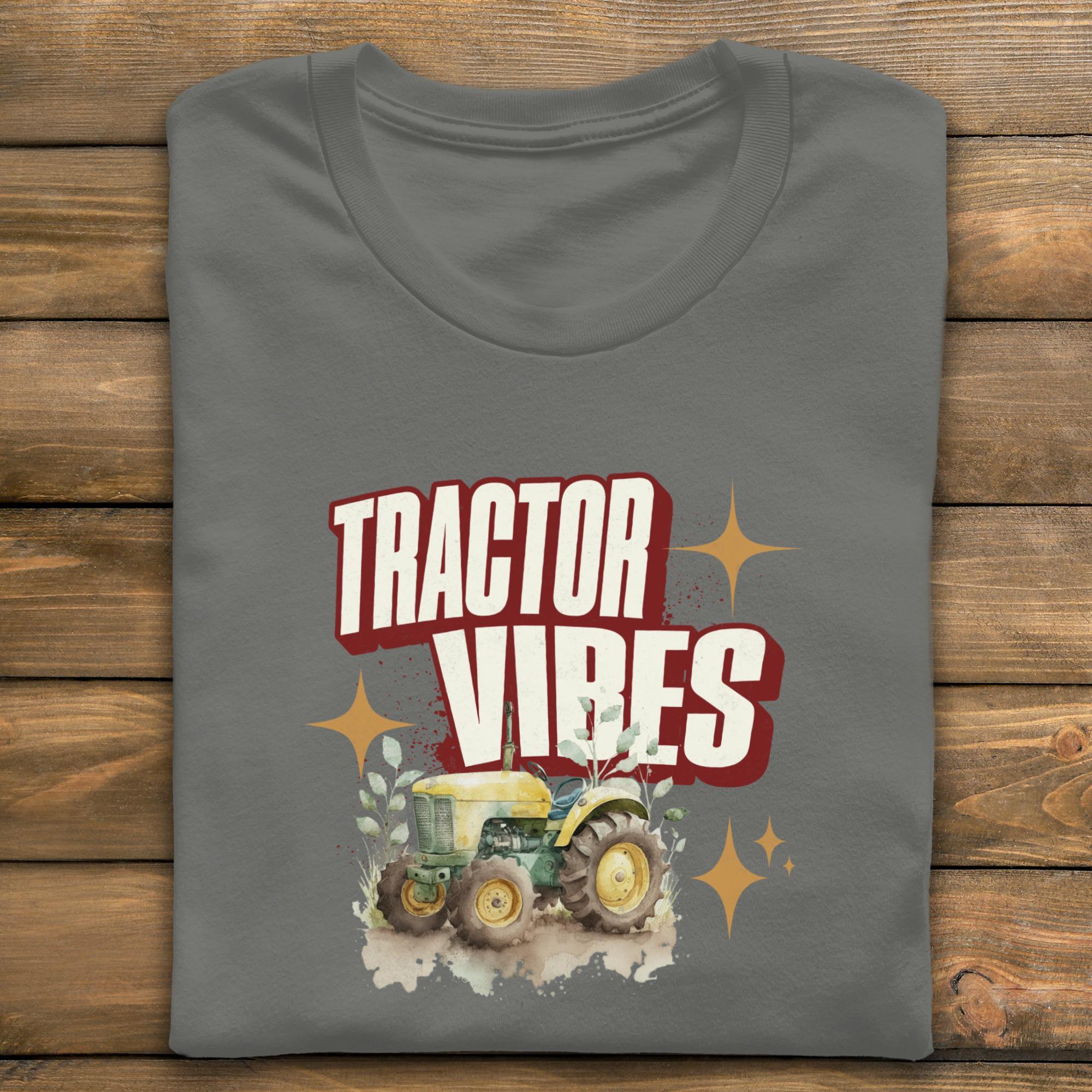 Tractor Vibes T-Shirt, Farm Life Tee, Vintage Tractor, Country Style Shirt, Tractor Lover Gift, Farming Shirt, Rural T-Shirt, Countryside