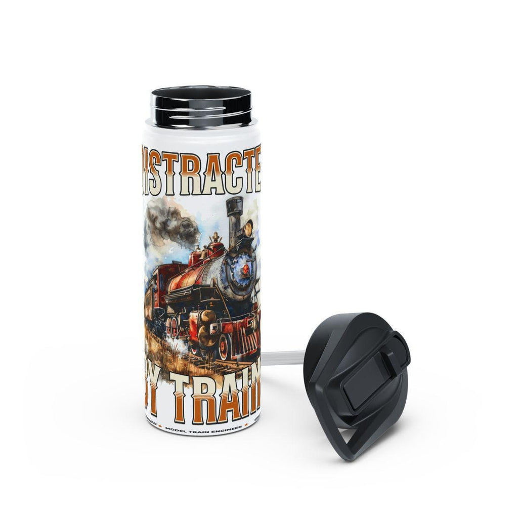 Distracted by Trains Mug, Train Lover Gift, Model Train Engineer Present, Train Enthusiast Mug, Locomotive Mug, Train Gift Idea