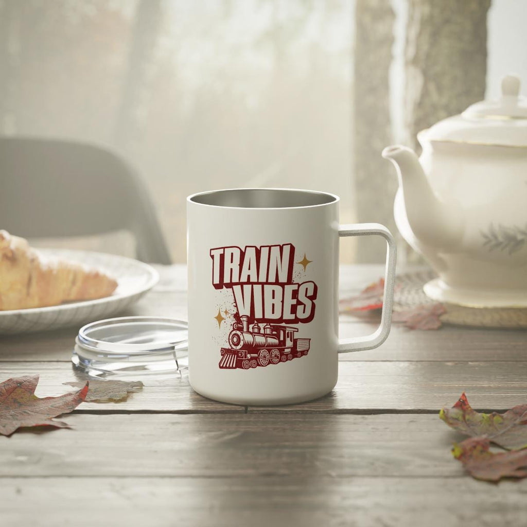 Train Vibes Mug, Locomotive Mug, Vintage Train Coffee Mug, Train Lover Gift, Train Enthusiast Mug, Railroad Mug, Steampunk Mug, Gift Idea