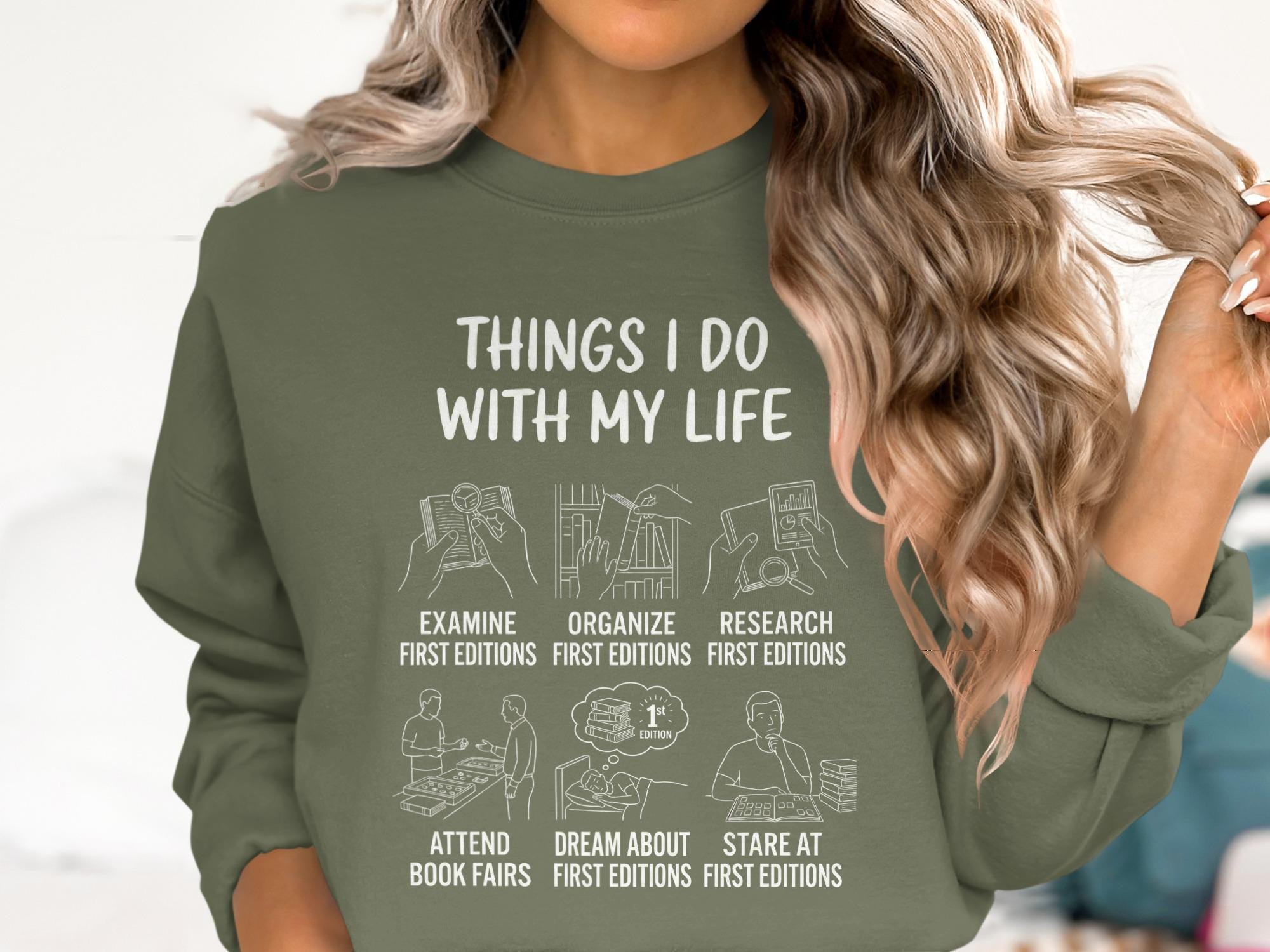 First Edition Book Collector T-Shirt, Bookworm Gifts, Literary Shirt, Book Lover Apparel, Reader Tee, Bibliophile Shirt, Bookish Gifts