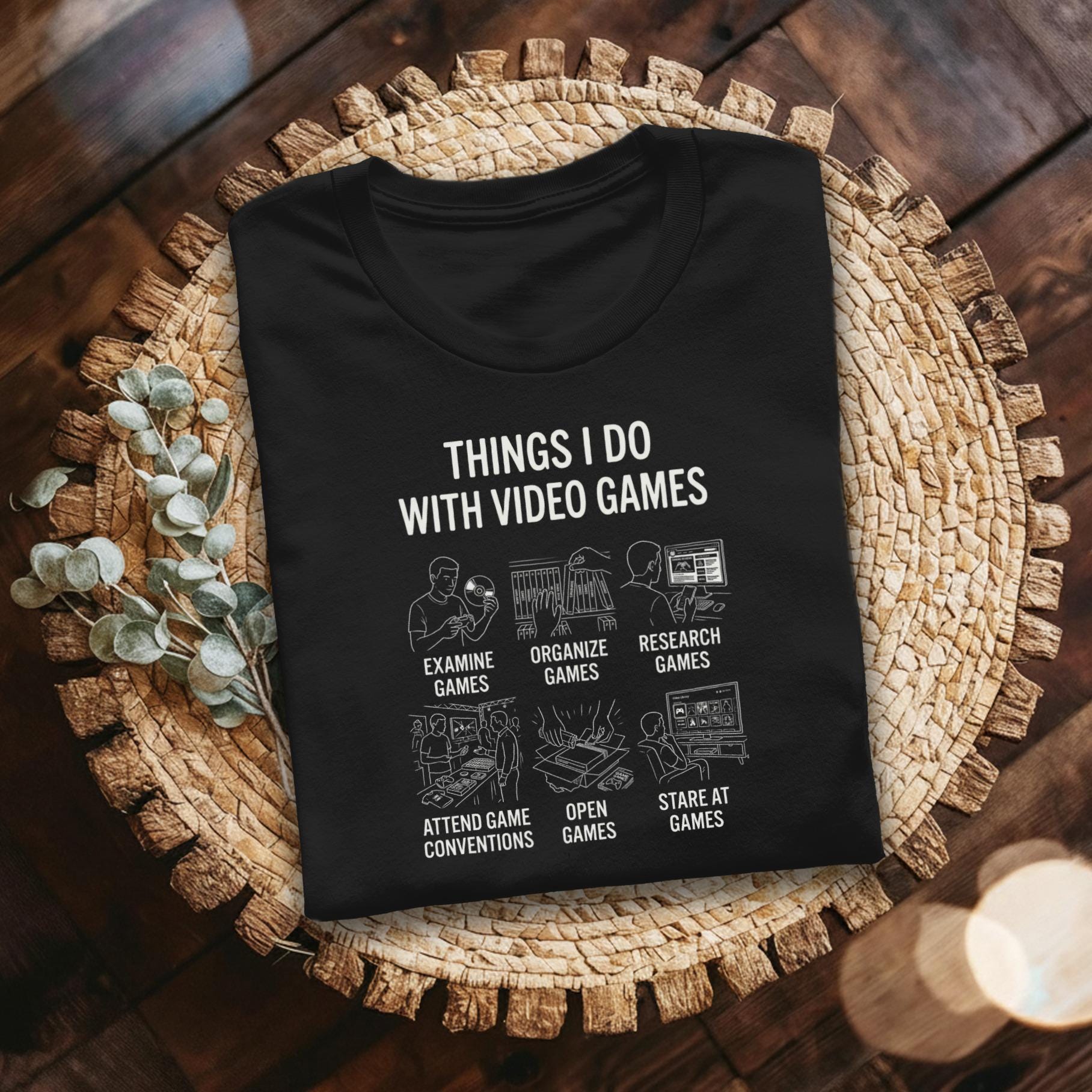 Gamer T-Shirt, Things I Do With Video Games Tee, Funny Gaming Shirt, Gifts for Gamers, Game Conventions, Retro Gaming, Comfort Colors