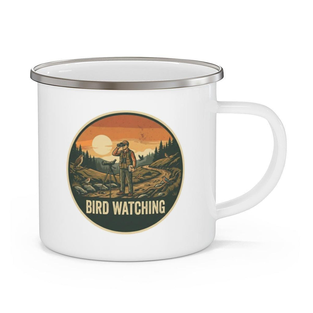 Bird Watching Mug, Coffee Mug for Bird Lovers, Outdoor Enthusiast Gift, Rustic Camping Mug, Nature Lover Cup, Wildlife Observer Gift