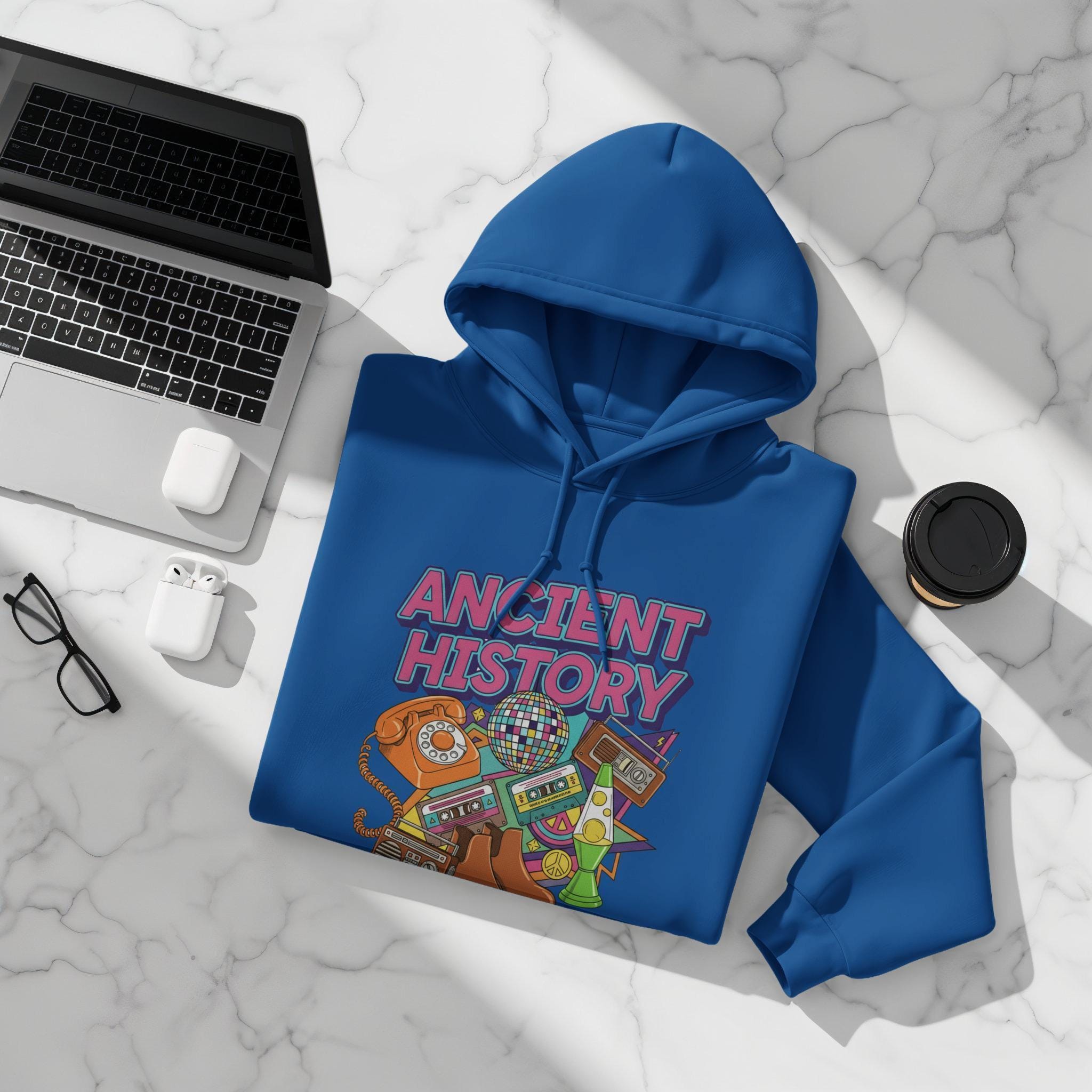 Ancient History T-Shirt, Retro Graphic Tee, Vintage Style Shirt, Old School Design, Nostalgic Clothing, TShirt