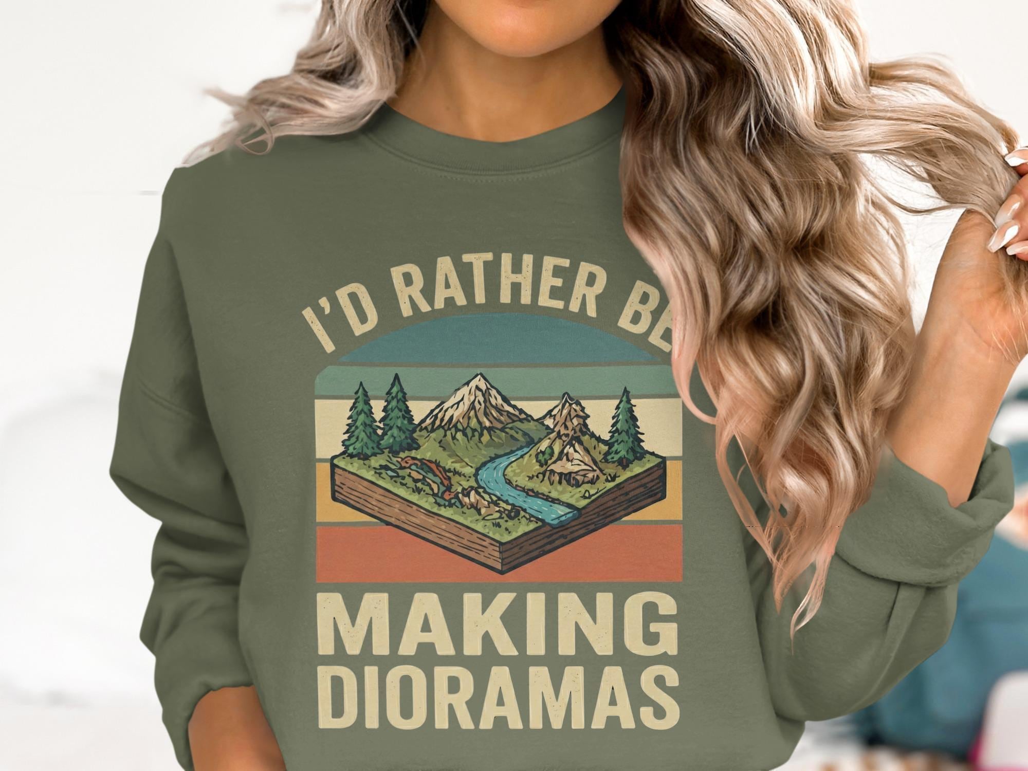 Dioramas T-Shirt, Hobby T-Shirt, Making Dioramas Shirt, Gift T-Shirt, Diorama Builder Gift, Nature Scene Shirt