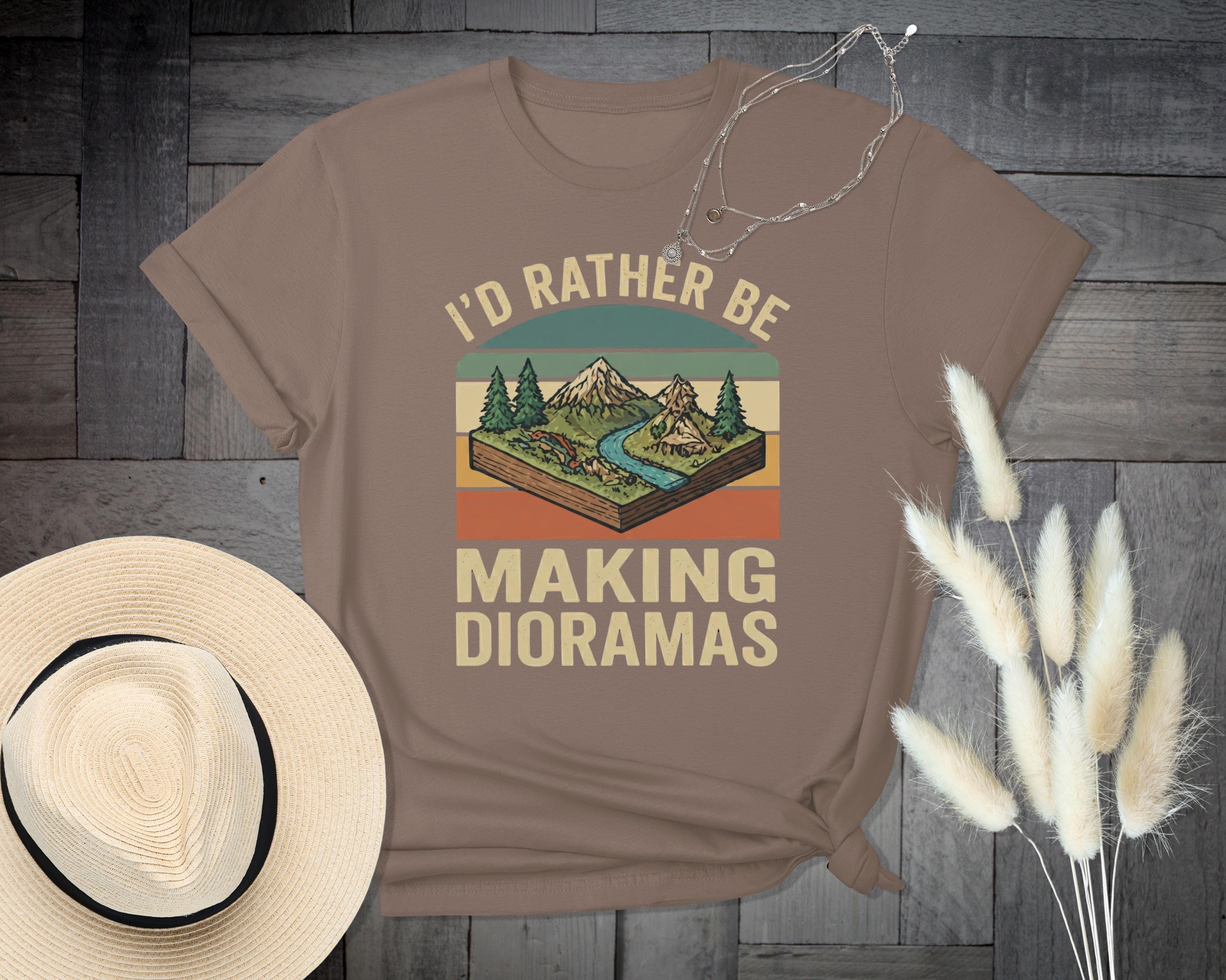 Dioramas T-Shirt, Hobby T-Shirt, Making Dioramas Shirt, Gift T-Shirt, Diorama Builder Gift, Nature Scene Shirt