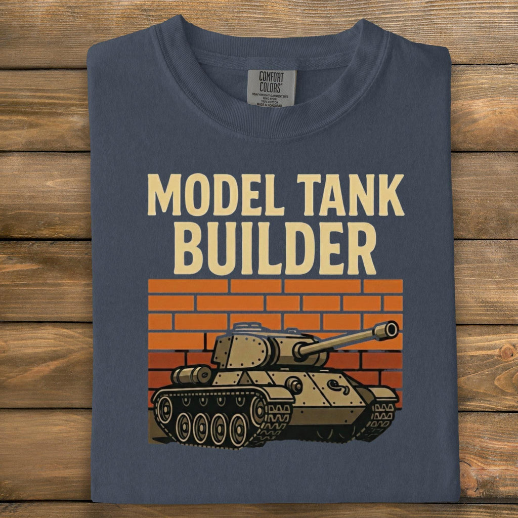 Model Tank Builder T-Shirt, Military Enthusiast Gift, Tank Modeler Tee, Unique Tank Top, Model Building Hobby Shirt