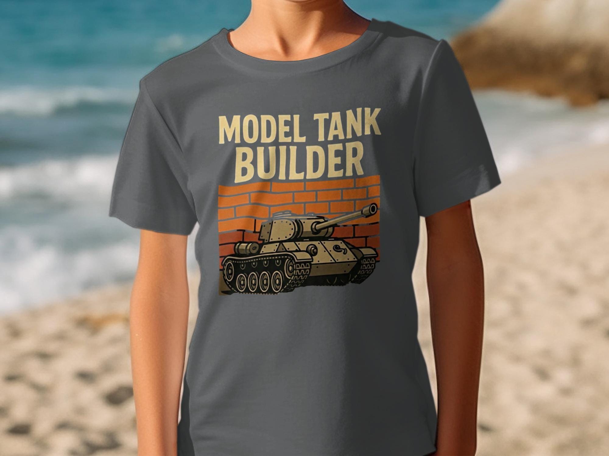 Model Tank Builder T-Shirt, Military Tank Shirt, Model Builder Gift, Hobbyist Tee, Unique Graphic Tee, Army Tank Top, Tank Enthusiast Shirt