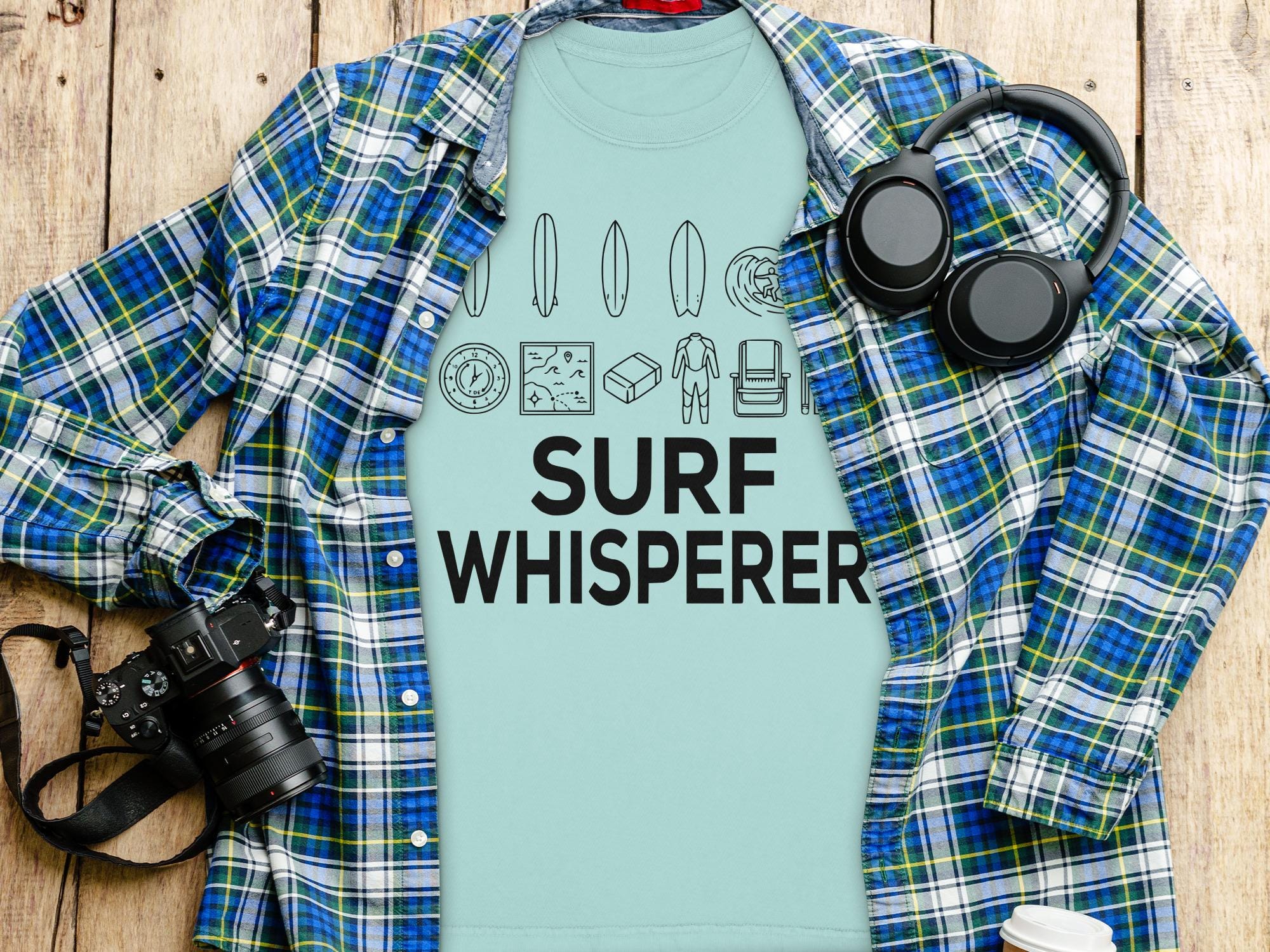 Surf Whisperer Shirt, Surfing Enthusiast Tee, Beach Lover Gift, Surfer Clothing, Ocean Waves T-Shirt, Cool Summer Top
