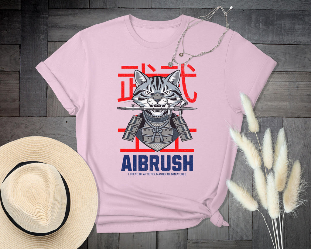 Samurai Cat T-shirt, Funny Cat Shirt, Graphic Tee, Cute Cat Lover Gift, Animal Art, Unique Design, Cool Casual Wear