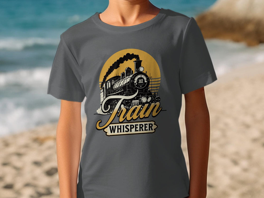 Train Whisperer T-Shirt, Vintage Train Graphic Tee, Retro Locomotive Shirt for Train Enthusiasts, Unique Train Lover Gift