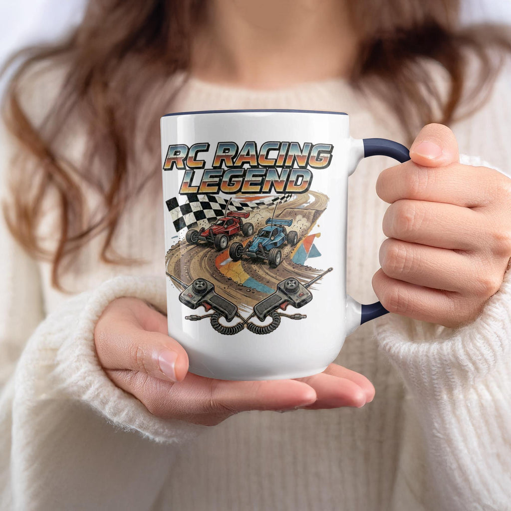 RC Racing Legend Mug, Remote Control Car Enthusiast Gift, RC Car Racing Fan Cup, Unique RC Car Racer Mug, Hobbyist Gift Idea