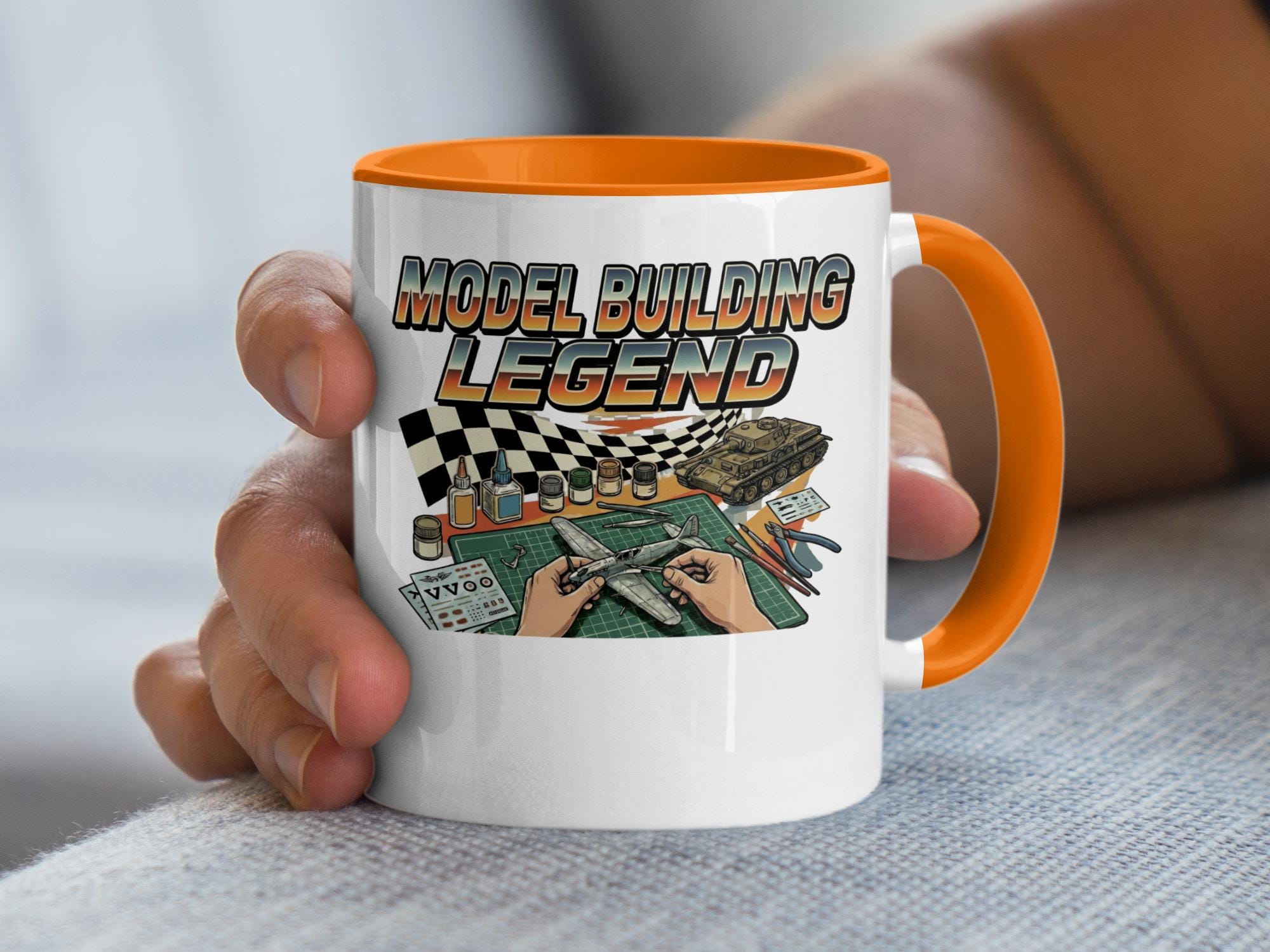 Model Building Legend Mug, Hobbyist Gift, Model Maker Present, Unique Coffee Cup, Funny Model Building Accessory, Graphic Mug