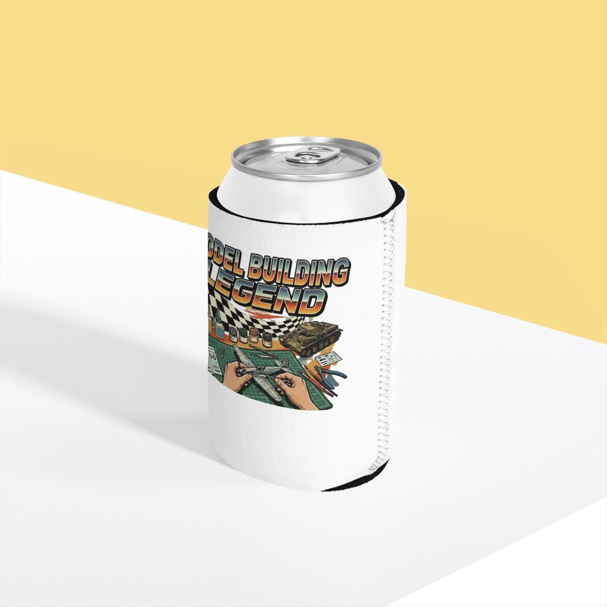 Model Building Legend Can Cooler, Hobby Drink Holder, Model Kit Enthusiast Gift, Model Builder Accessory, Cool Can Insulator