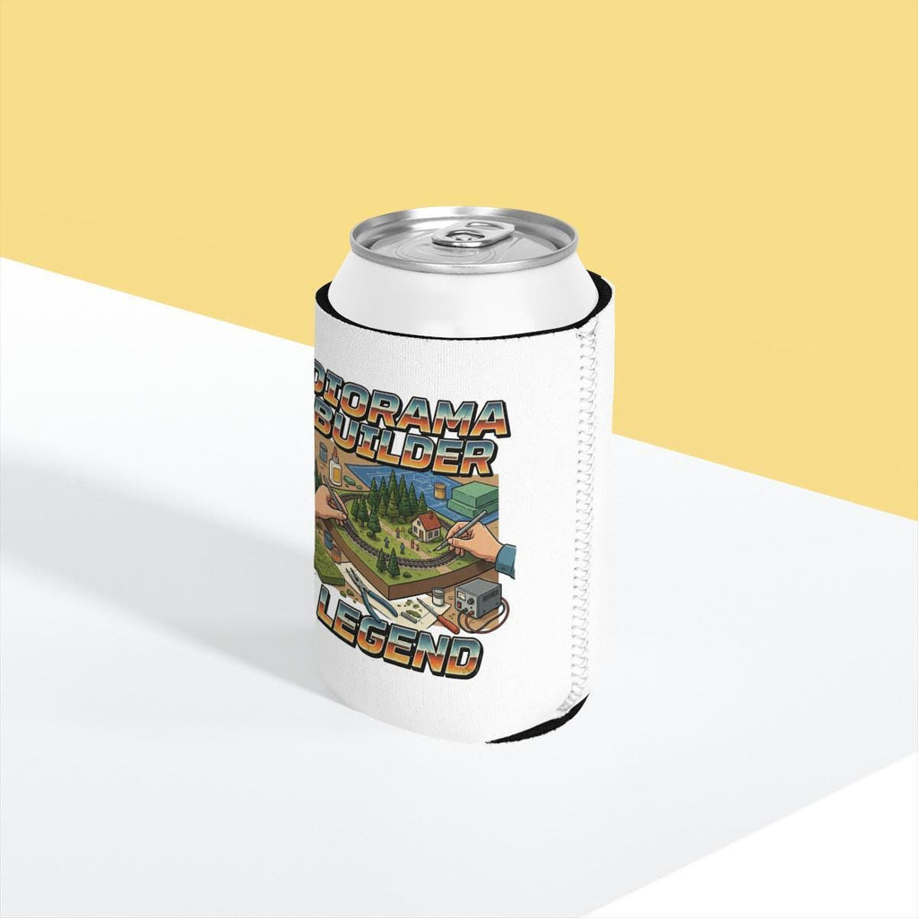 Diorama Builder Legend can cooler, Miniature model making gift, Hobbyist beer holder, Crafting enthusiast gift, Model builder accessory