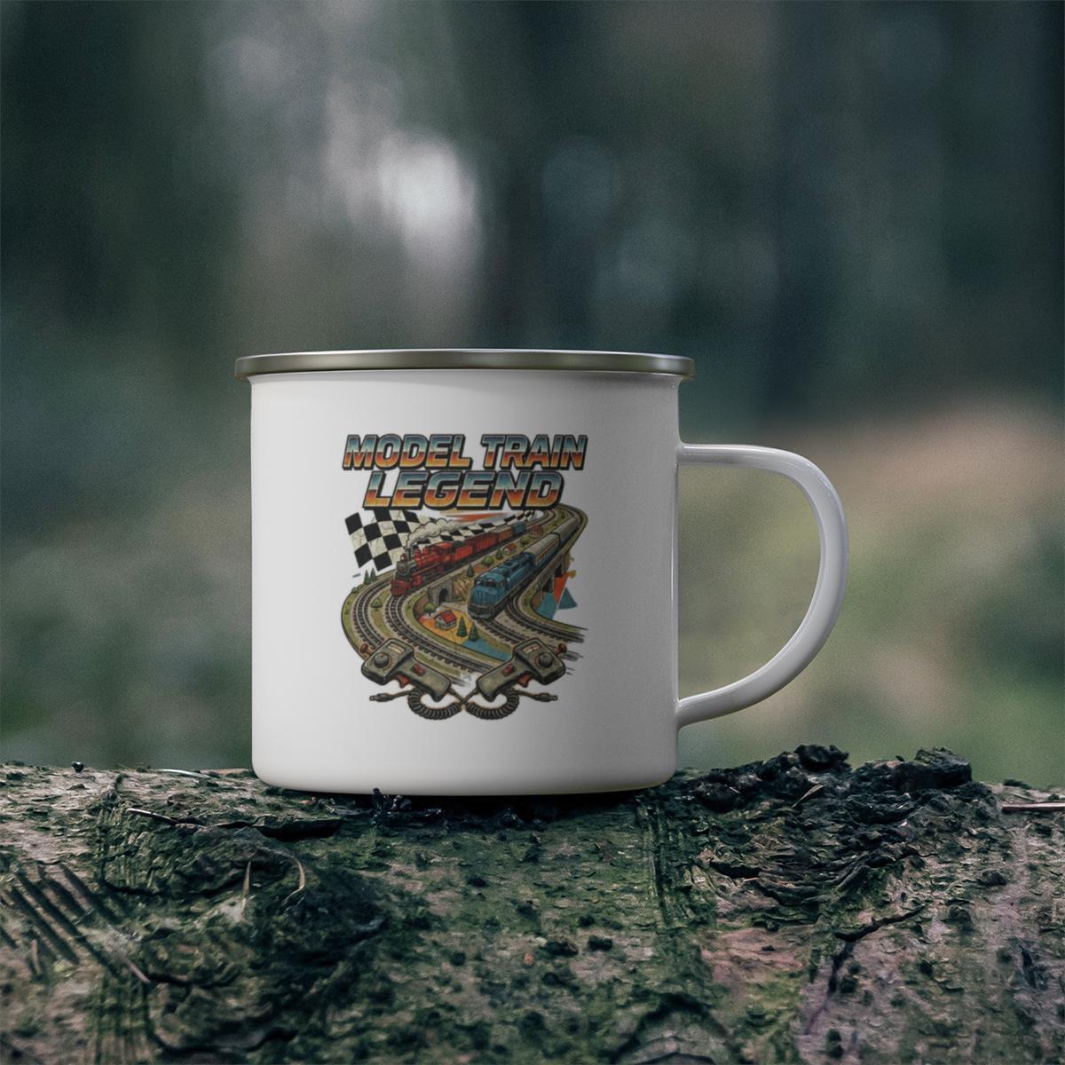 Model Train Legend Mug, Collectible Train Enthusiast Gift, Retro Train Lover's Cup, Unique Train Hobbyist Keepsake, Gift for Train Fans