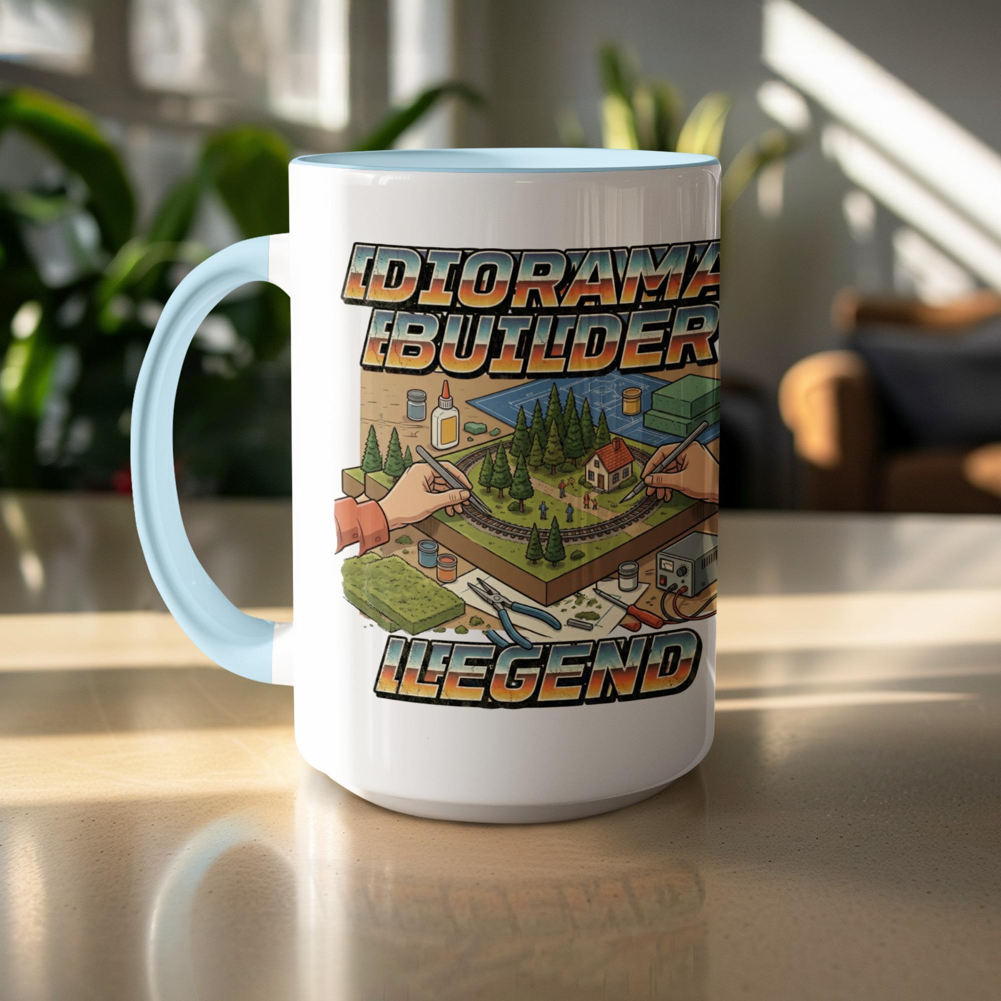 Diorama Builder Legend Mug, Perfect Gift for Hobbyists, Unique Collectible Item, Fun Coffee Cup, Ideal for Craft Enthusiasts, Creative