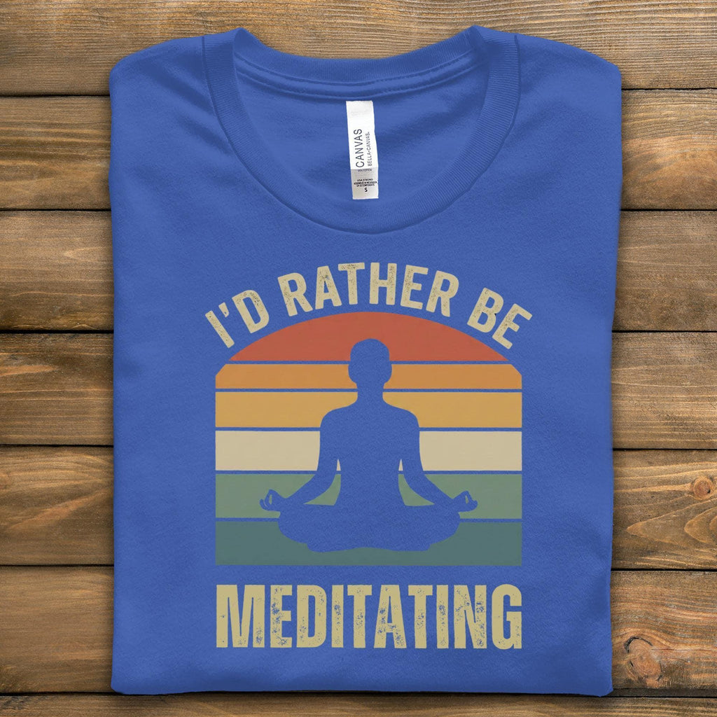 Meditating T-Shirt, Funny Yoga T-Shirt, Relaxing Gift, Spiritual T-Shirt, Zen Shirt, Meditation Lover Tee, Introvert Shirt