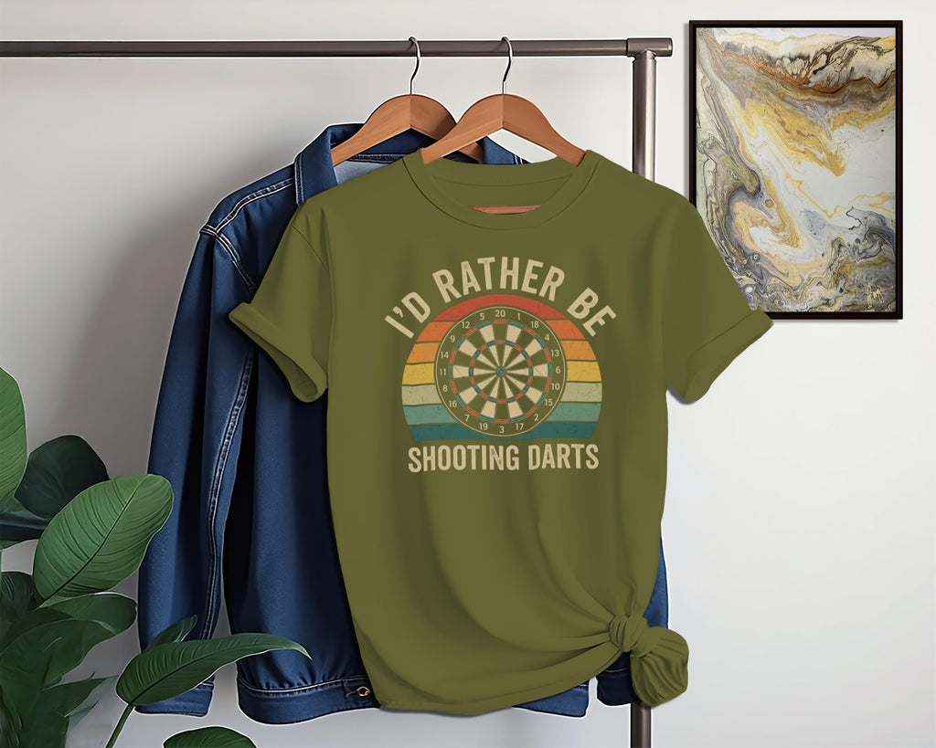 Darts T-Shirt, I'd Rather Be Shooting Darts Tee, Dartboard T Shirt, Hobby T-Shirt, Game T-Shirt, Sport T-Shirt